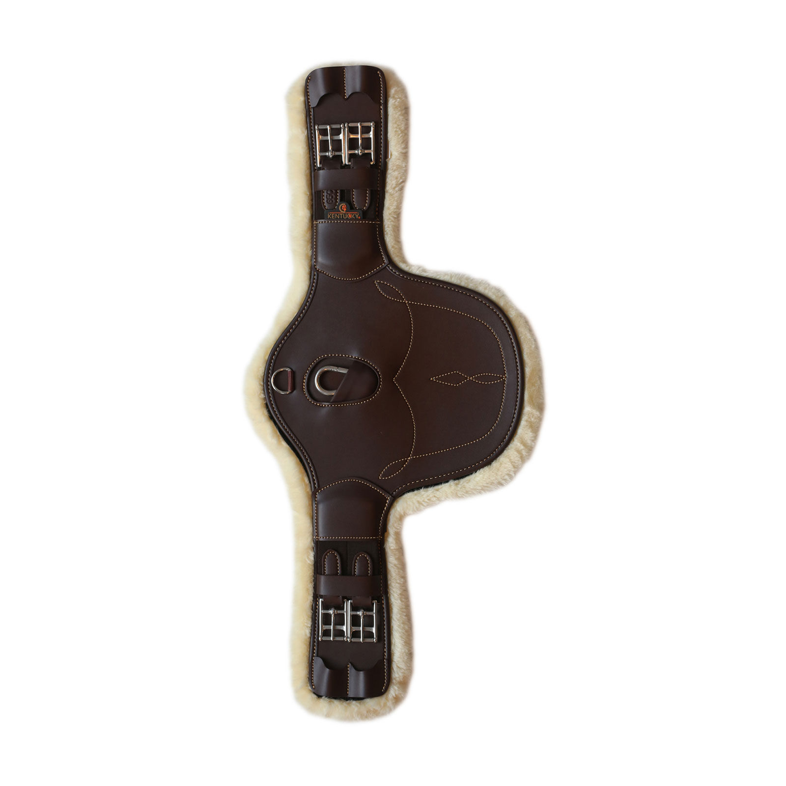Sangle Bavette Courte Mouton Kentucky Horsewear, Brown, 60