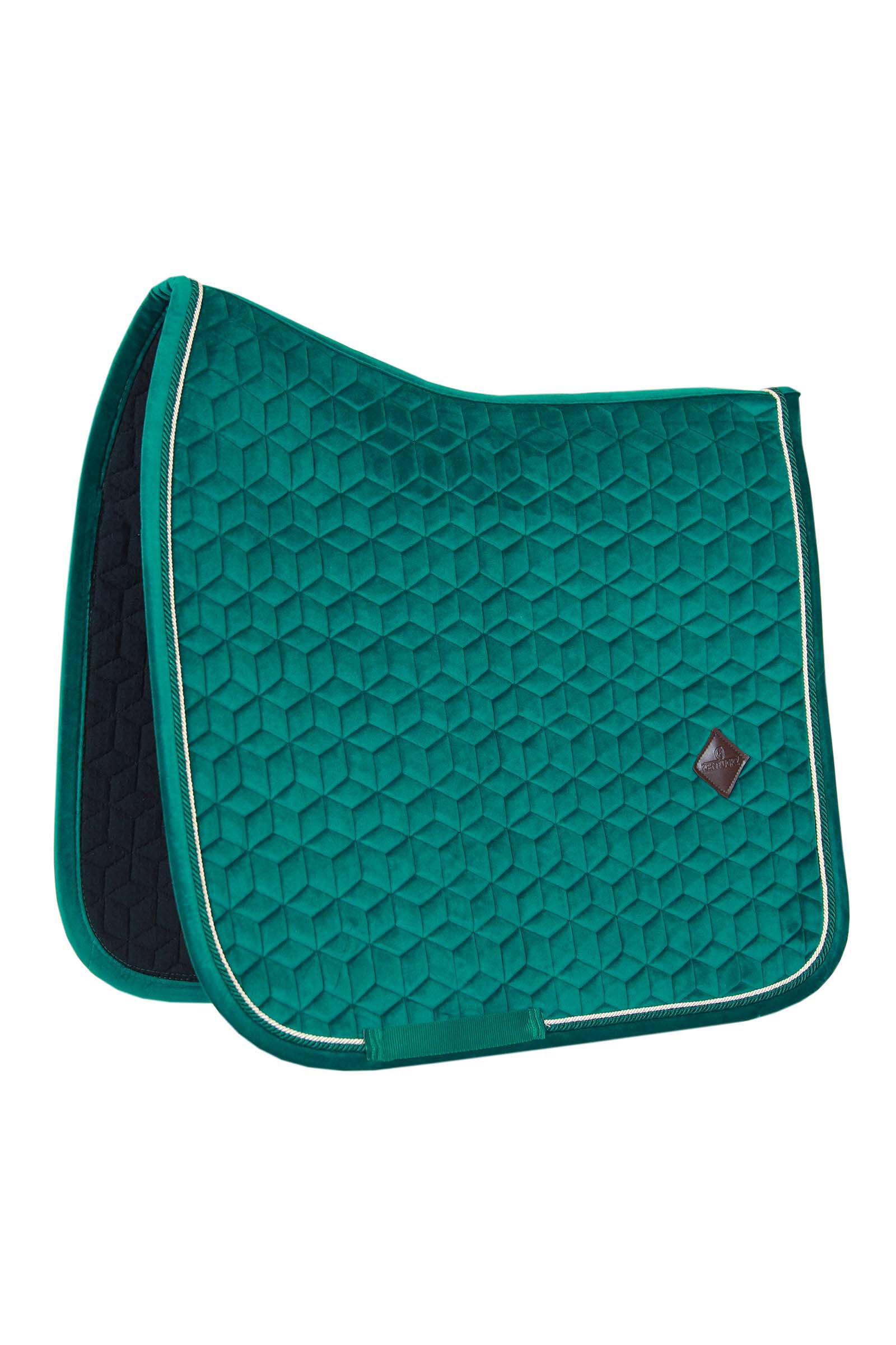 Kentucky Horsewear Velvet Díjlovas nyeregalátét, Green, F