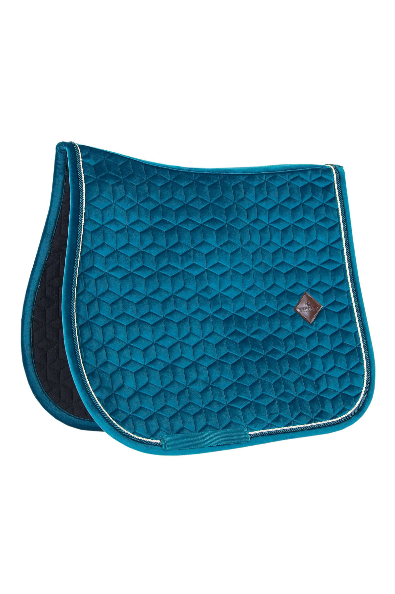 Kentucky Horsewear Velvet Jumping Saddle Pad, Emerald Green, F