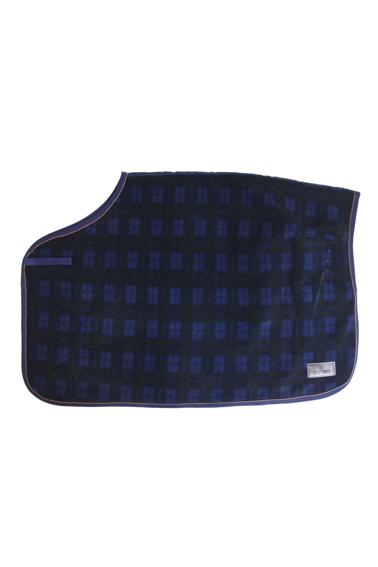 Kentucky Horsewear Quarter polár munkatakaró, Navy/Check, L