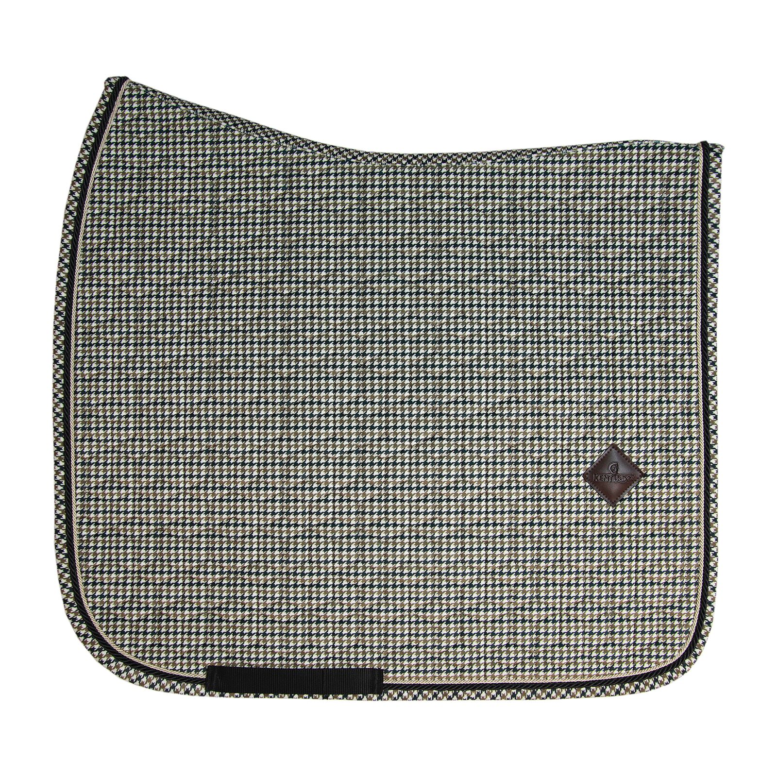Kentucky Horsewear Saddle Pad Pied-de-poule Dressage, Brown, F