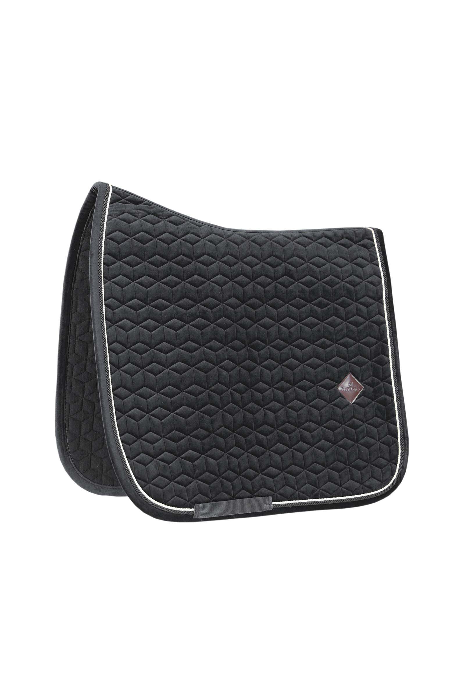 Tapis de selle dressage Kentucky Horsewear Basic Velvet, Black, C