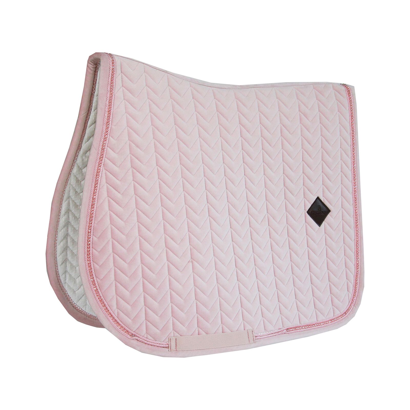 Kentucky Horsewear Velvet Pearls Dressage Saddlepad, Raspberry Pink, F