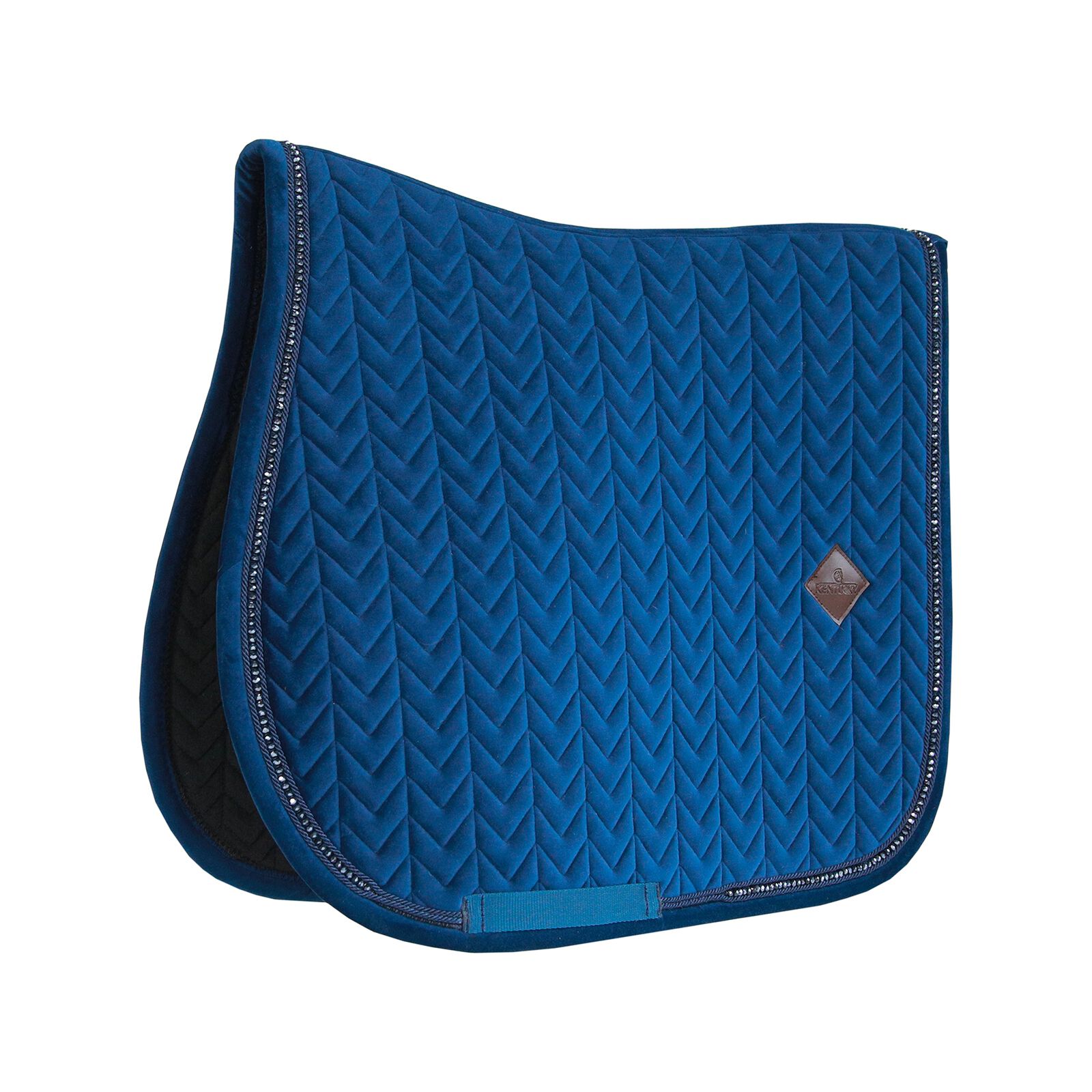 Kentucky Horsewear Velvet Pearls All Purpose Saddle Pad, DB/AB, F