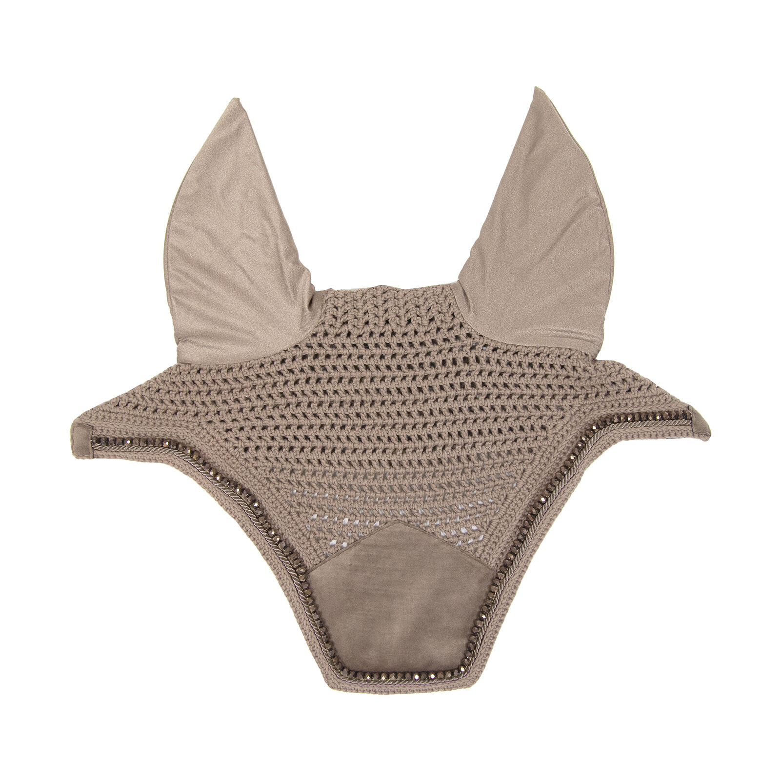 Kentucky Horsewear Velvet Pearls Fly Hat Wellington, Beige, F