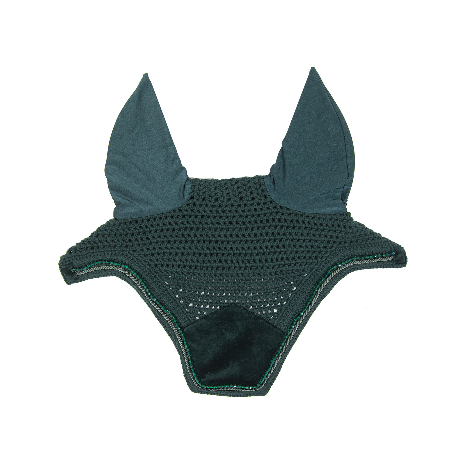 Kentucky Horsewear Velvet Pearls Fly Hat Wellington, Ponderosa Pine Dark green, F