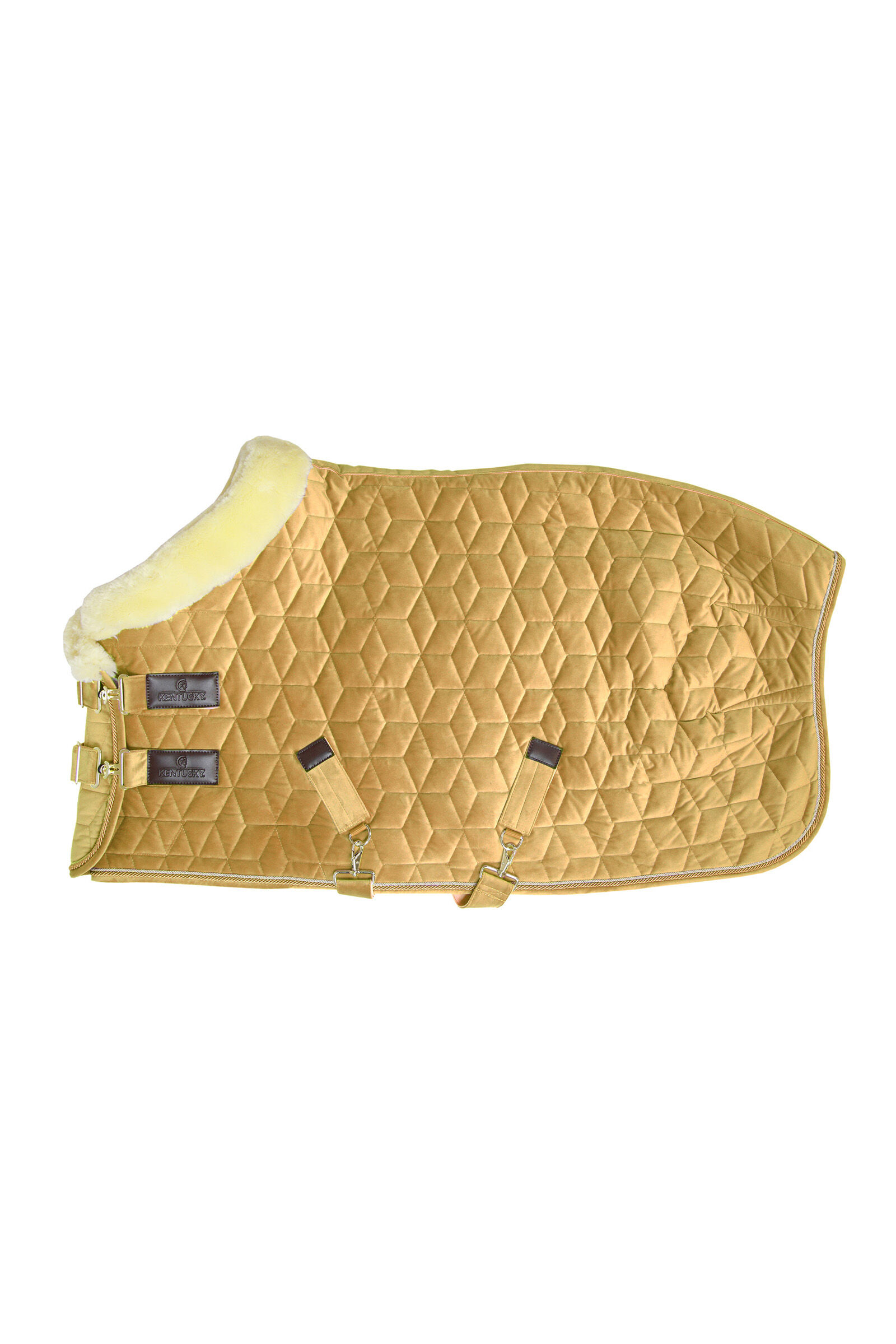 Kentucky Horsewear Velvet Show Rug, 160g, Mustard Gold, 130