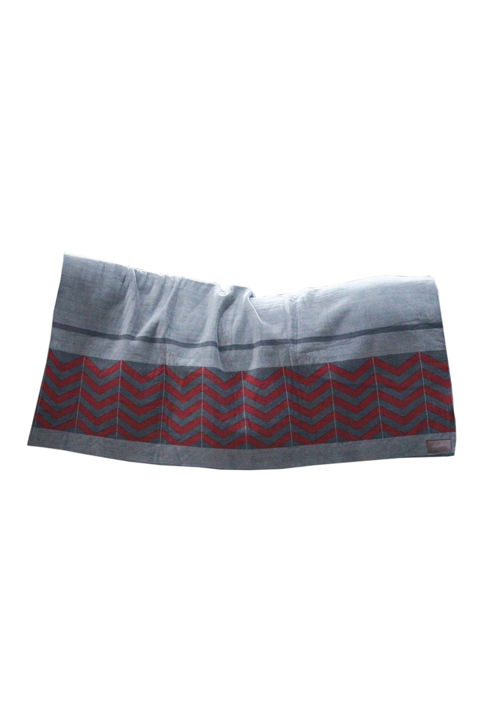 Kentucky Horsewear Heavy Fleece Rug, Grey/Dark Red, 140X120