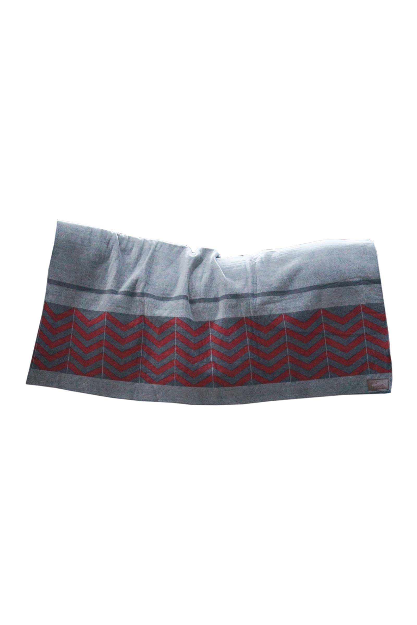 Kentucky Horsewear Vastag Polár Takaró, Grey/Dark Red, 140X160