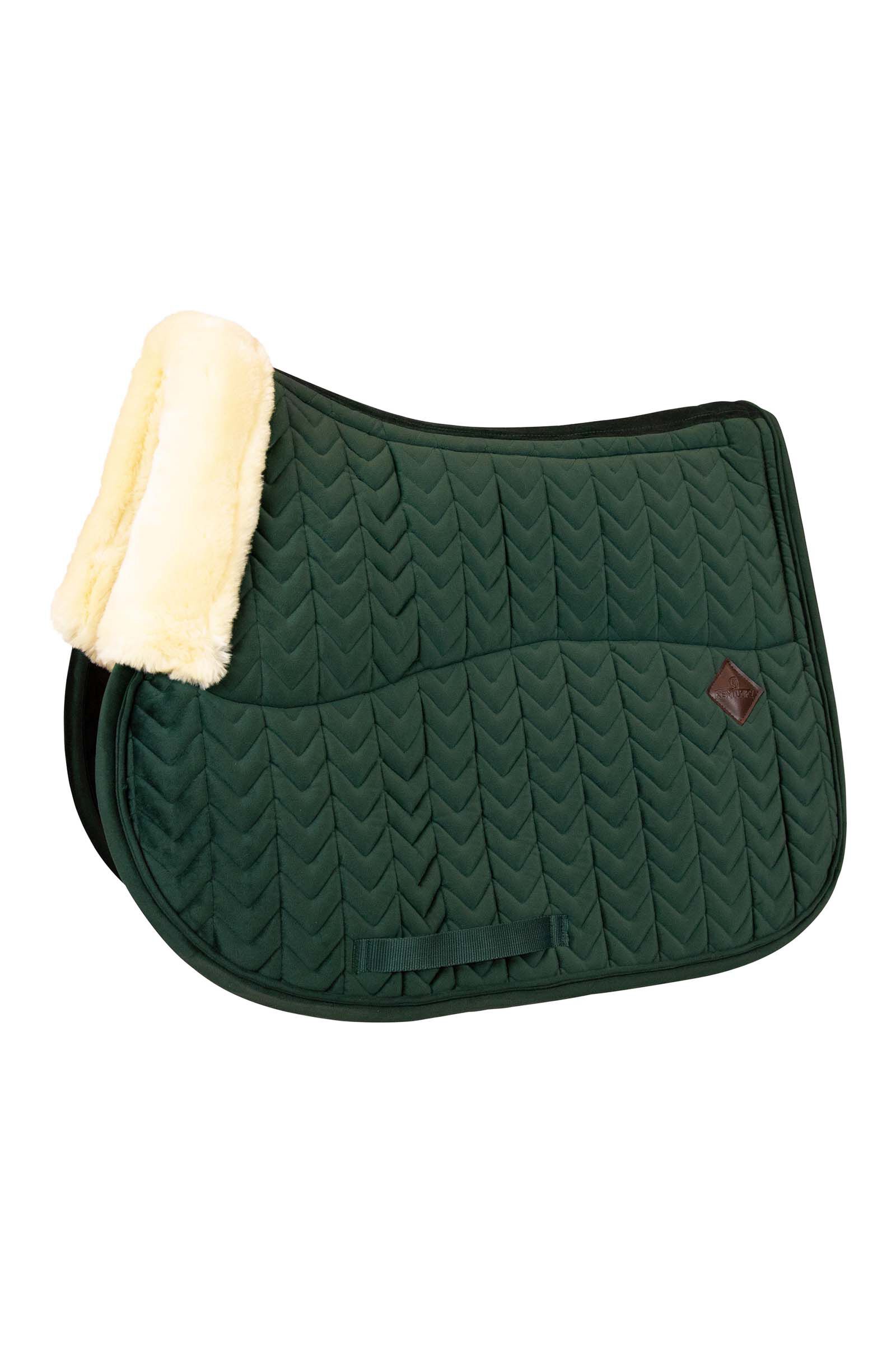 Kentucky Horsewear Velvet bőrbarát ugró nyeregalátét, Ponderosa Pine Dark green, F
