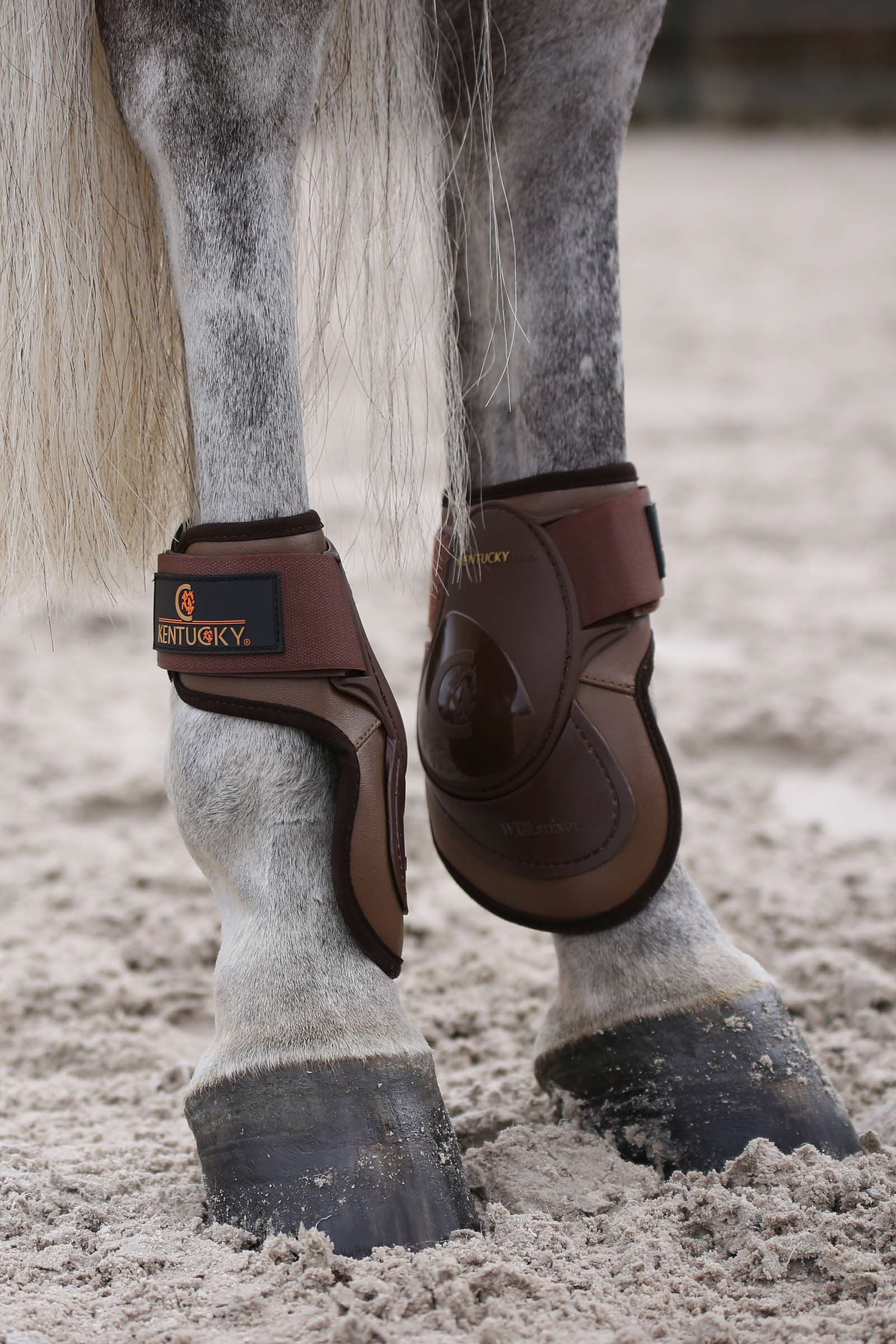 Kentucky Horsewear Deep Fetlock Boots, Brown, M