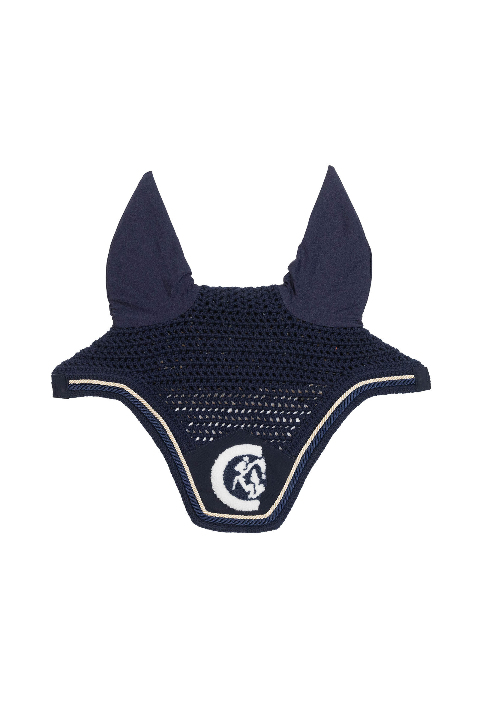 Kentucky Horsewear maschera anti-insetti Wellington 3D Logo rope