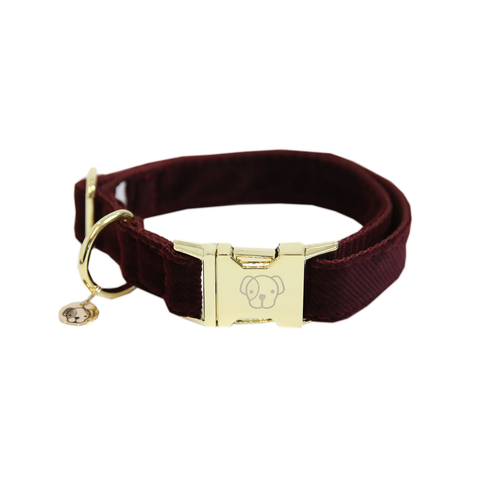 Kentucky Dogwear Dog Collar Courduroy, Burgundy, L