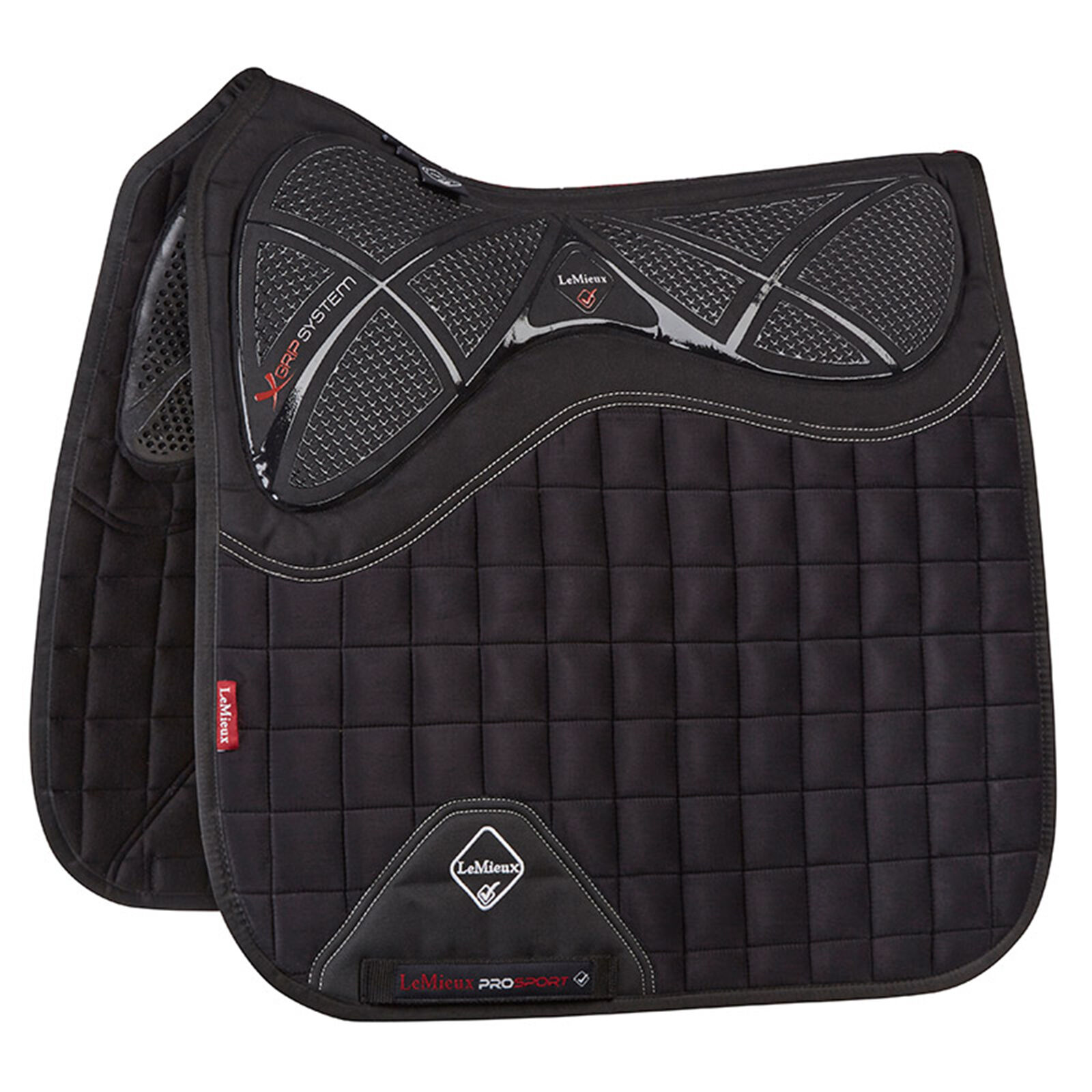 X-Grip Twin Sided Dressage Square, Black, F
