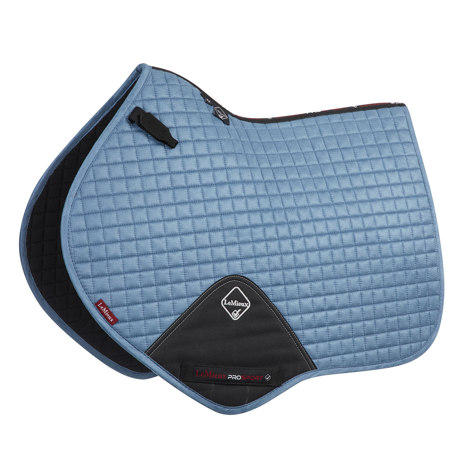 Tapis de selle chabraque arrondi Luxe LeMieux Luxury CC, Ice Blue, L