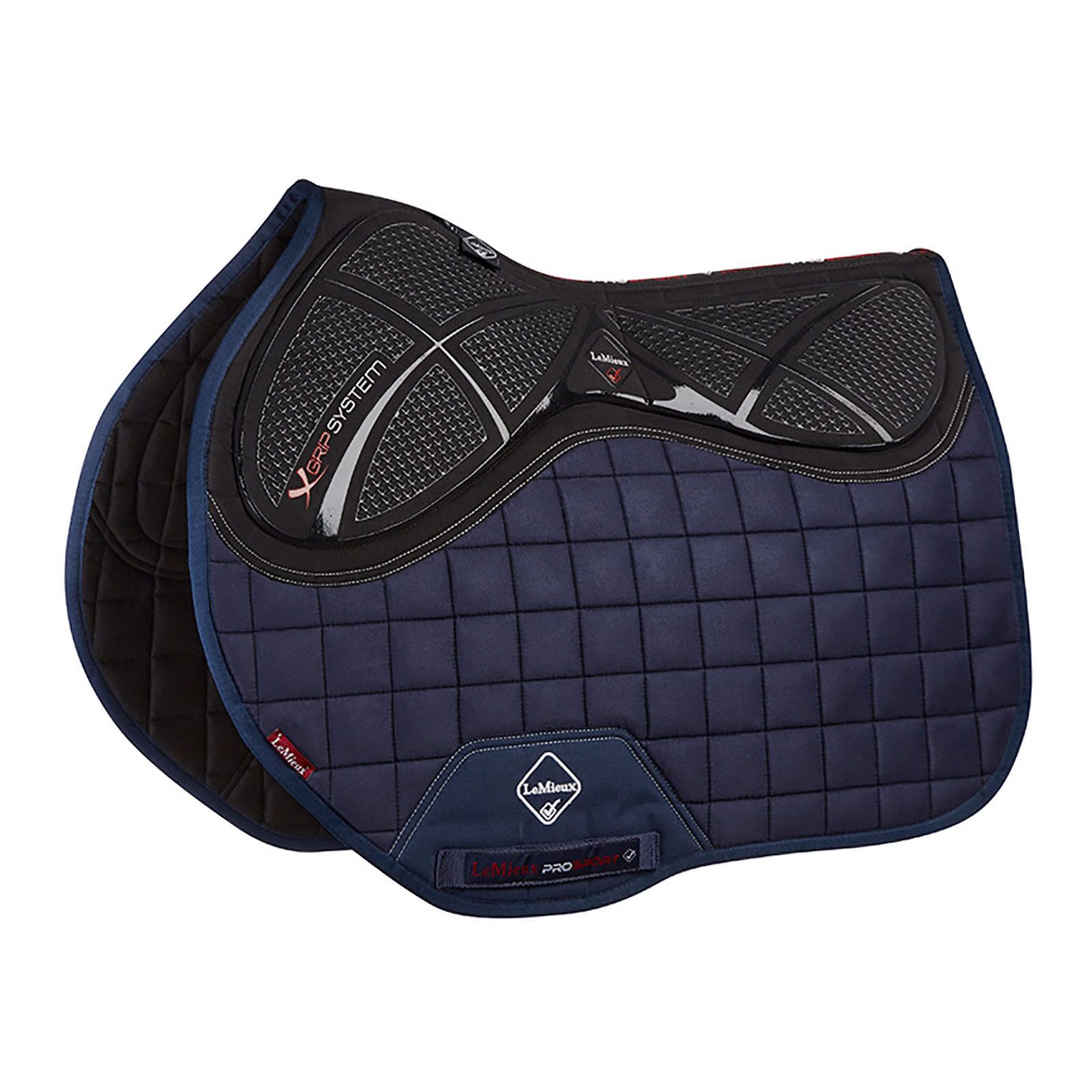Tapis de selle adhérant Silicone LeMieux Eurojump X-Grip, DB/AB, F