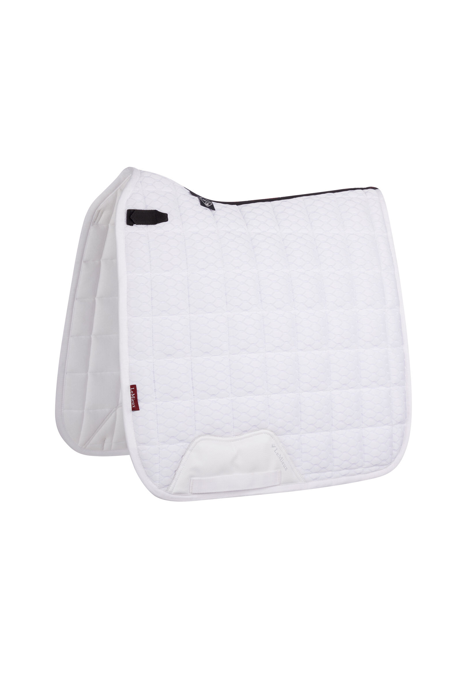 LeMieux Carbon Mesh Air Square Dressage Saddle Pad, WH/AB, F