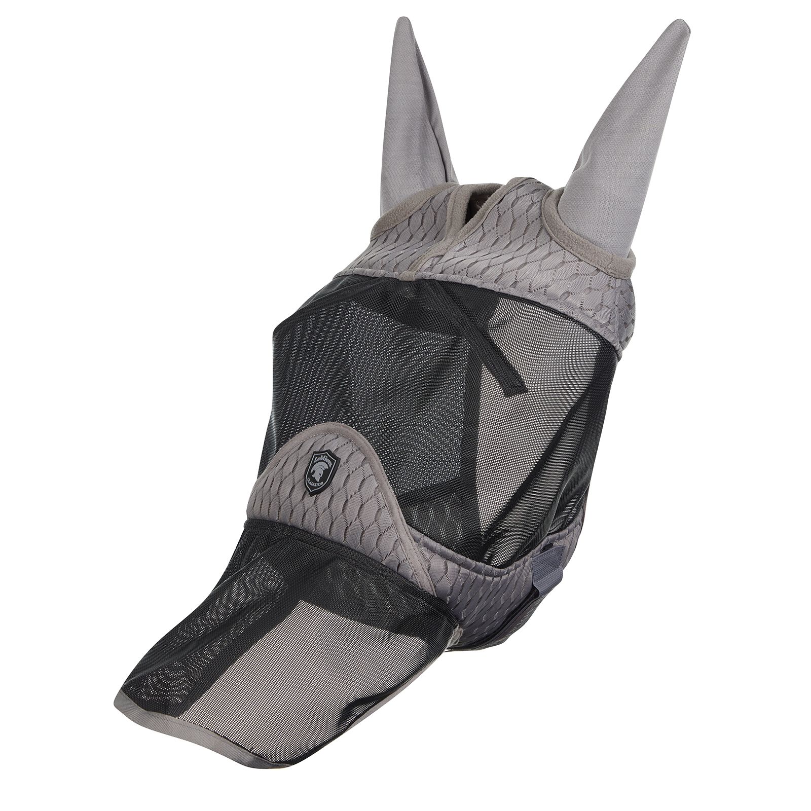 LeMieux Gladiator Full Fly Mask, Grey/Black, S