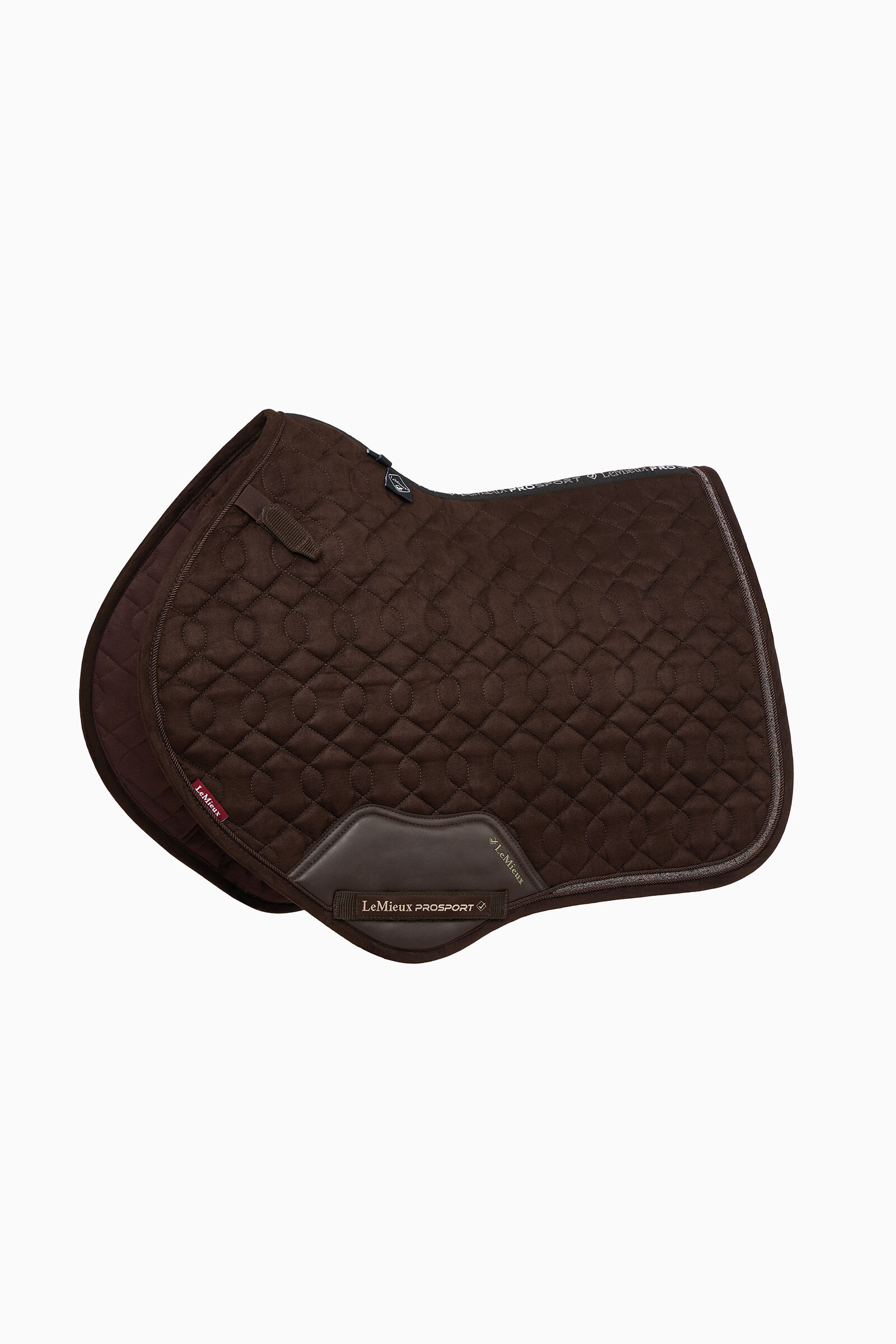 Tapis de selle saut d'obstacles LeMieux Daim Close Contact Cristaux