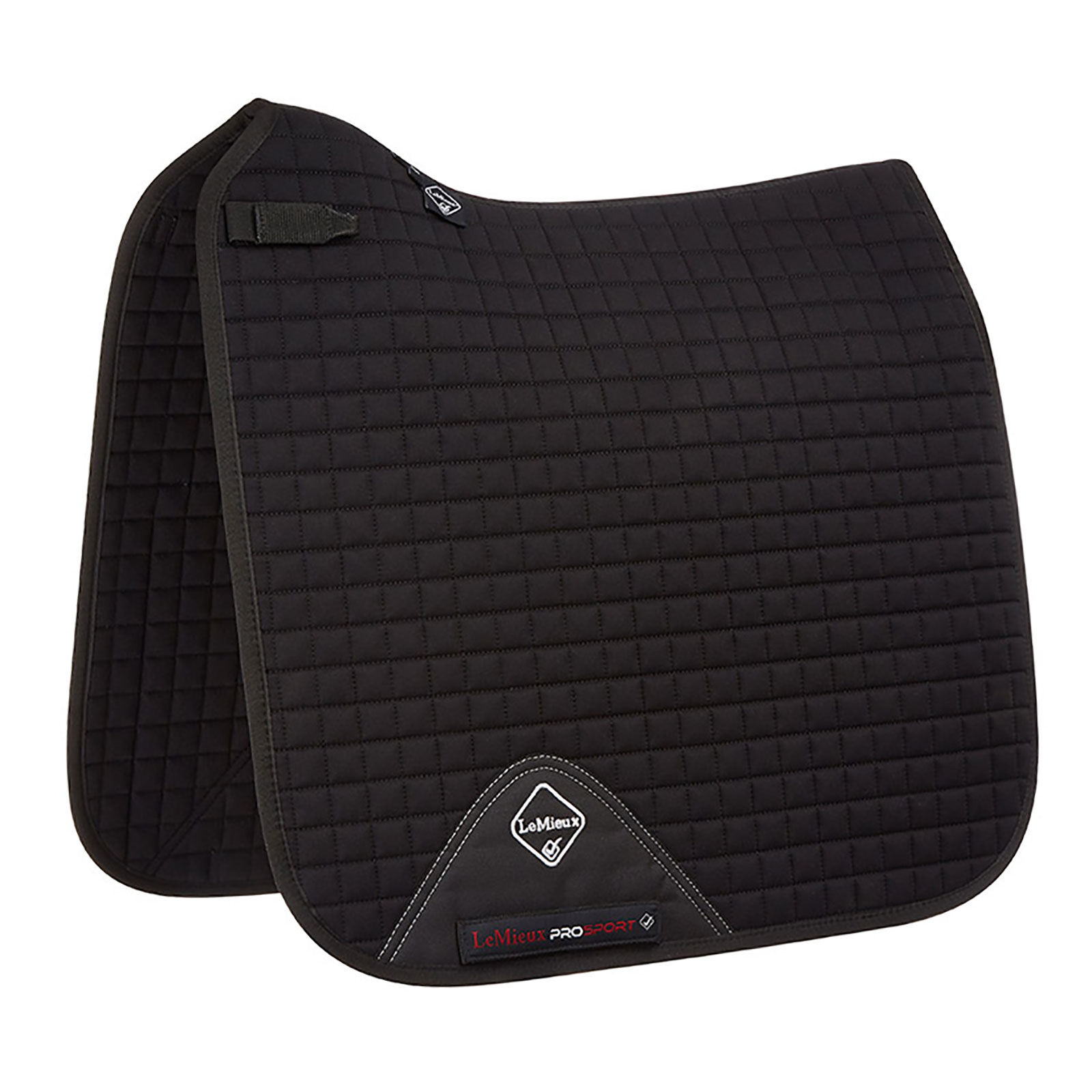 LeMieux Cotton Square Dressage Saddle Pad, Black, XF