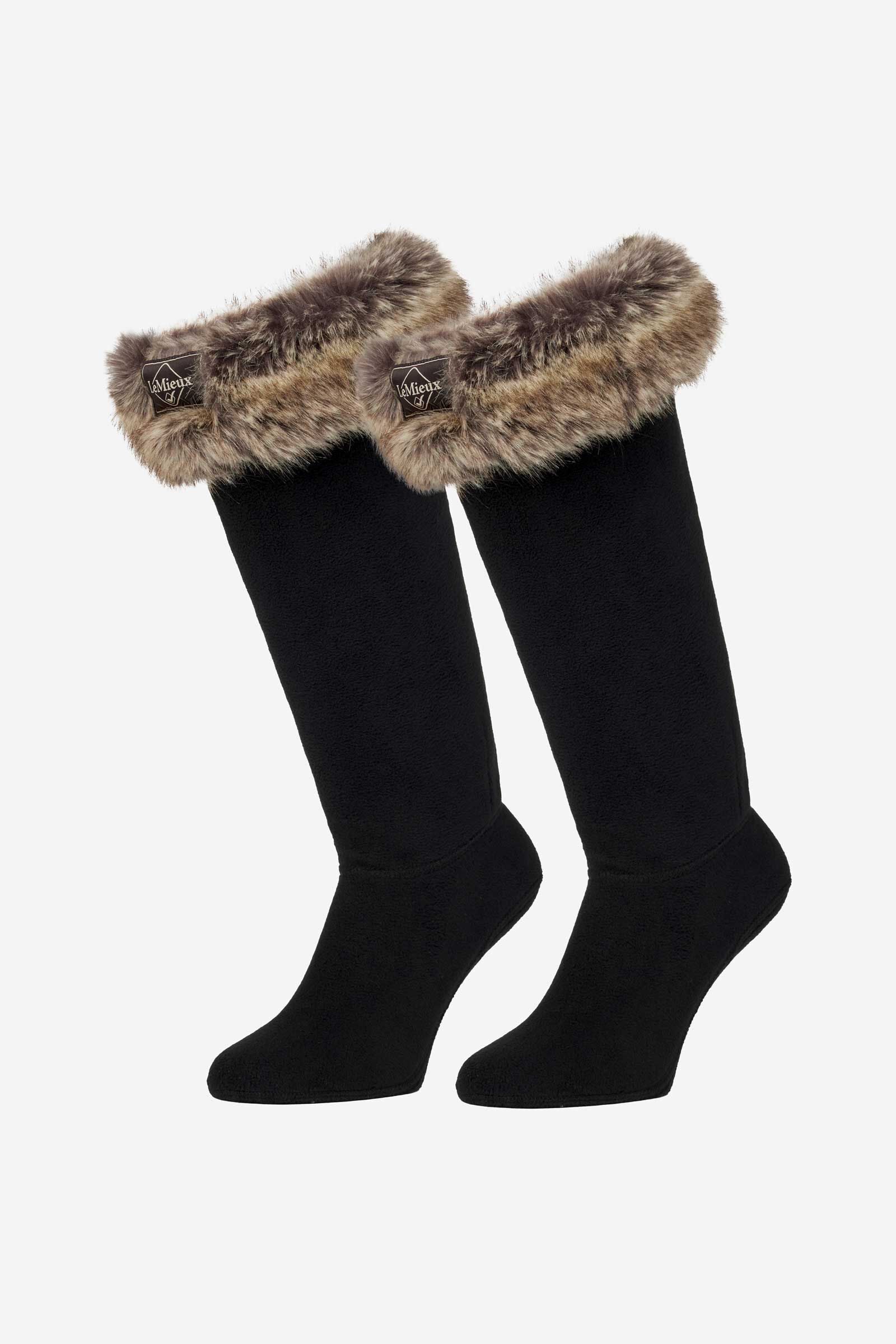 LeMieux Faux Fur Wellington Boots Socks