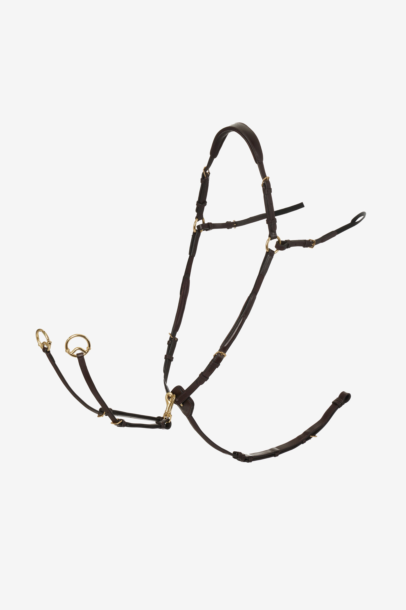 LeMieux Collier de chasse avec plastron et martingale amovible, Havana Brown, C