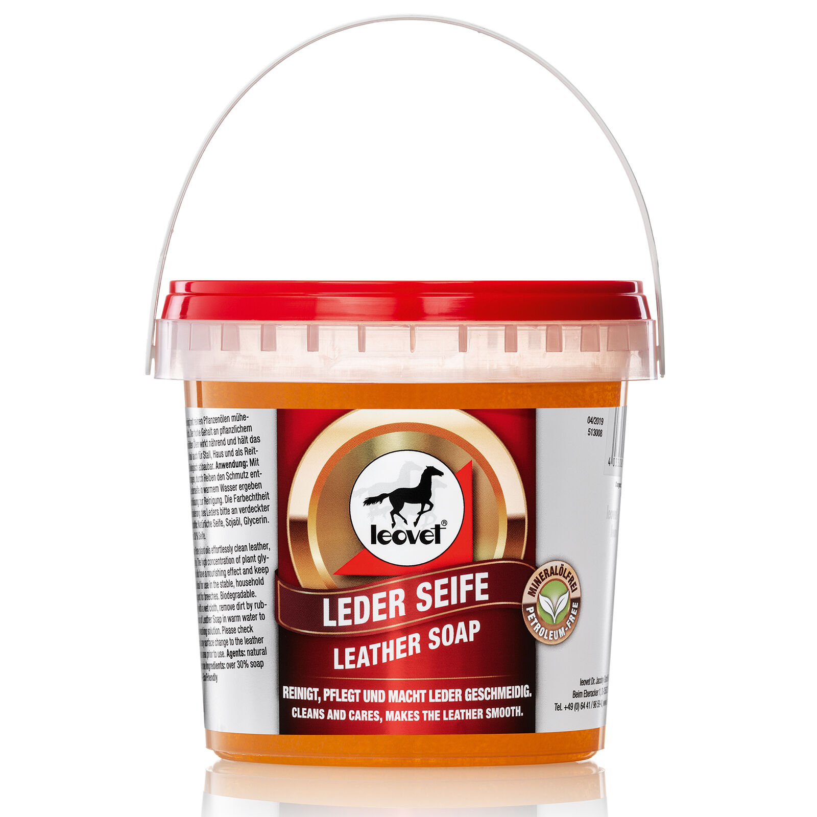 Leovet Lädertvål, 500g (450ml)