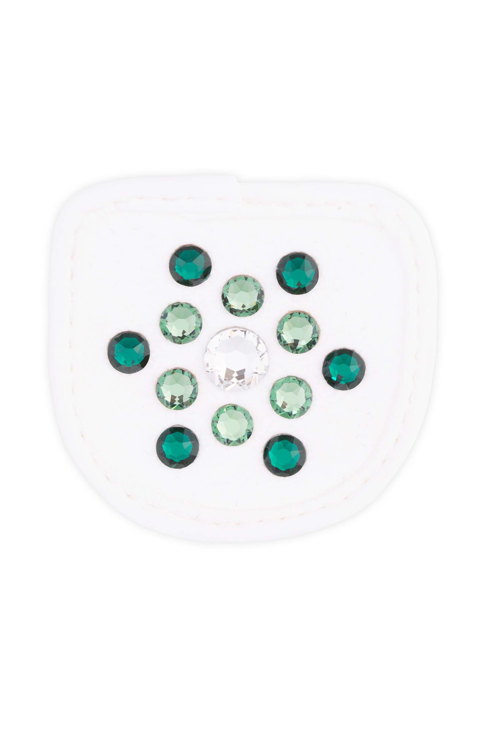 Magic Tack Glossy Green från Nina Kaupp Patches skimrande märken för ridhandskar