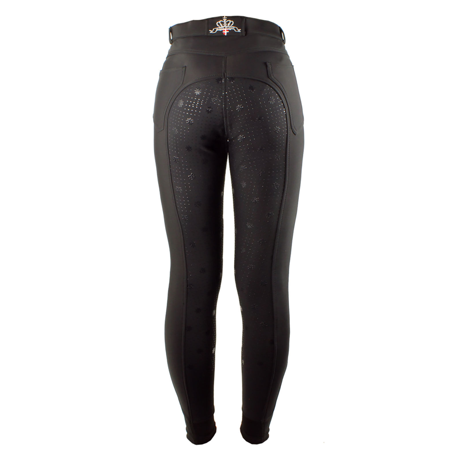 Mink Horse Equestrian Ice Thermo Breeches for Women, Black, 40