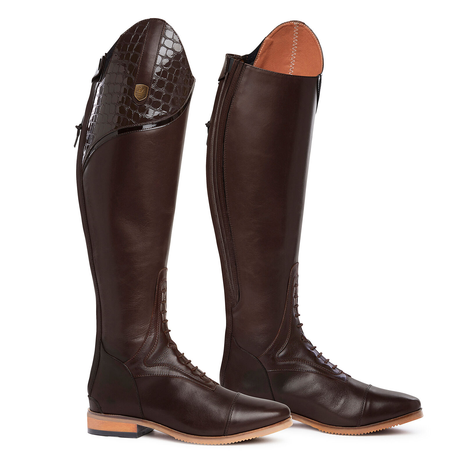 Mountain Horse Sovereign Lux Női Lovaglócsizma, Dark Brown, 41R/W