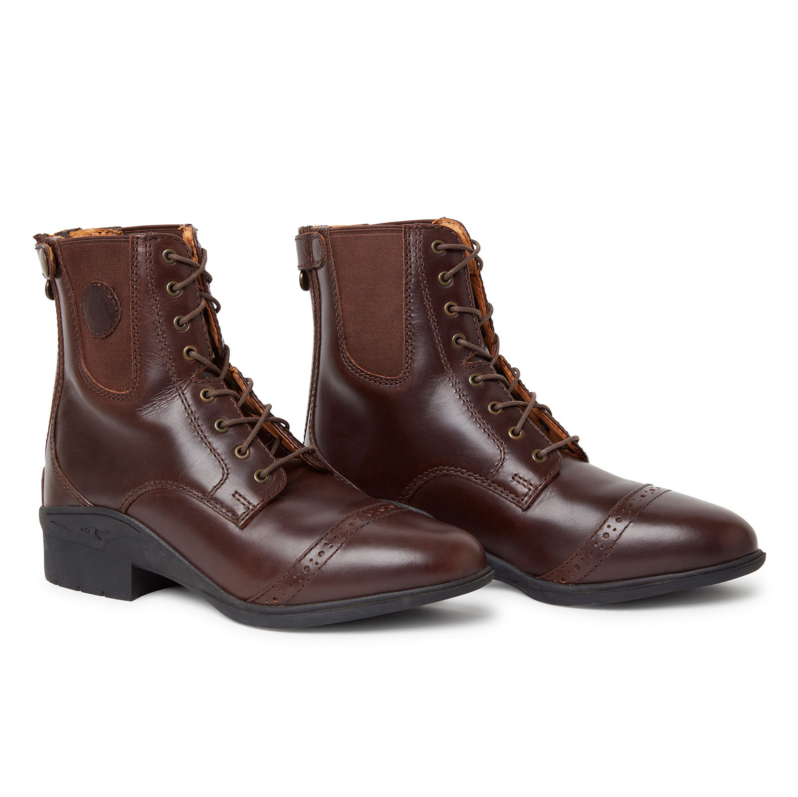 Mountain Horse Aurora Back Zip Paddock, Brown, 37