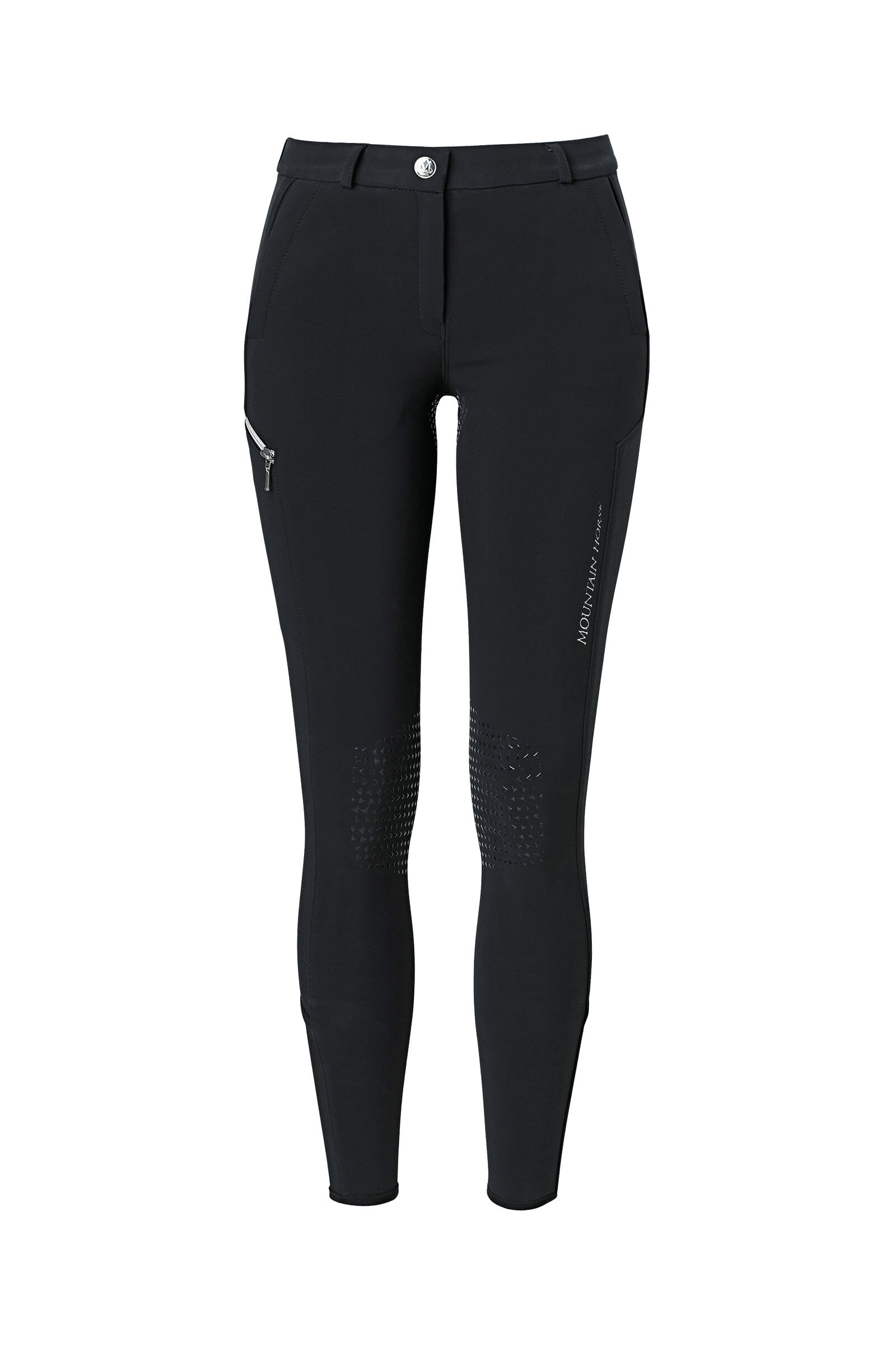 Mountain Horse Bond Women's Full Grip Softshell Breeches, Black, 34