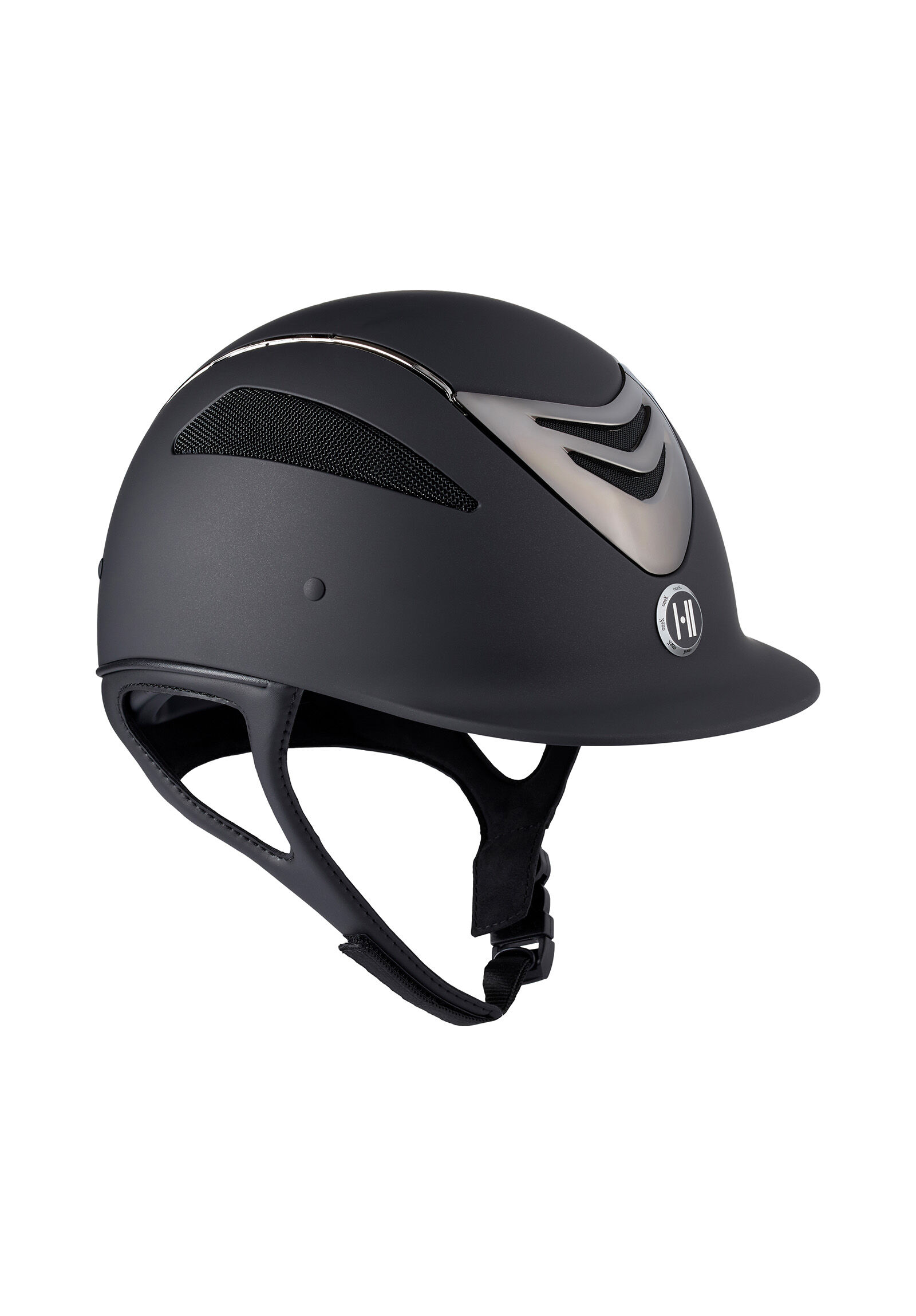 OneK Defender Pro Matt Chrome ratsastuskypärä