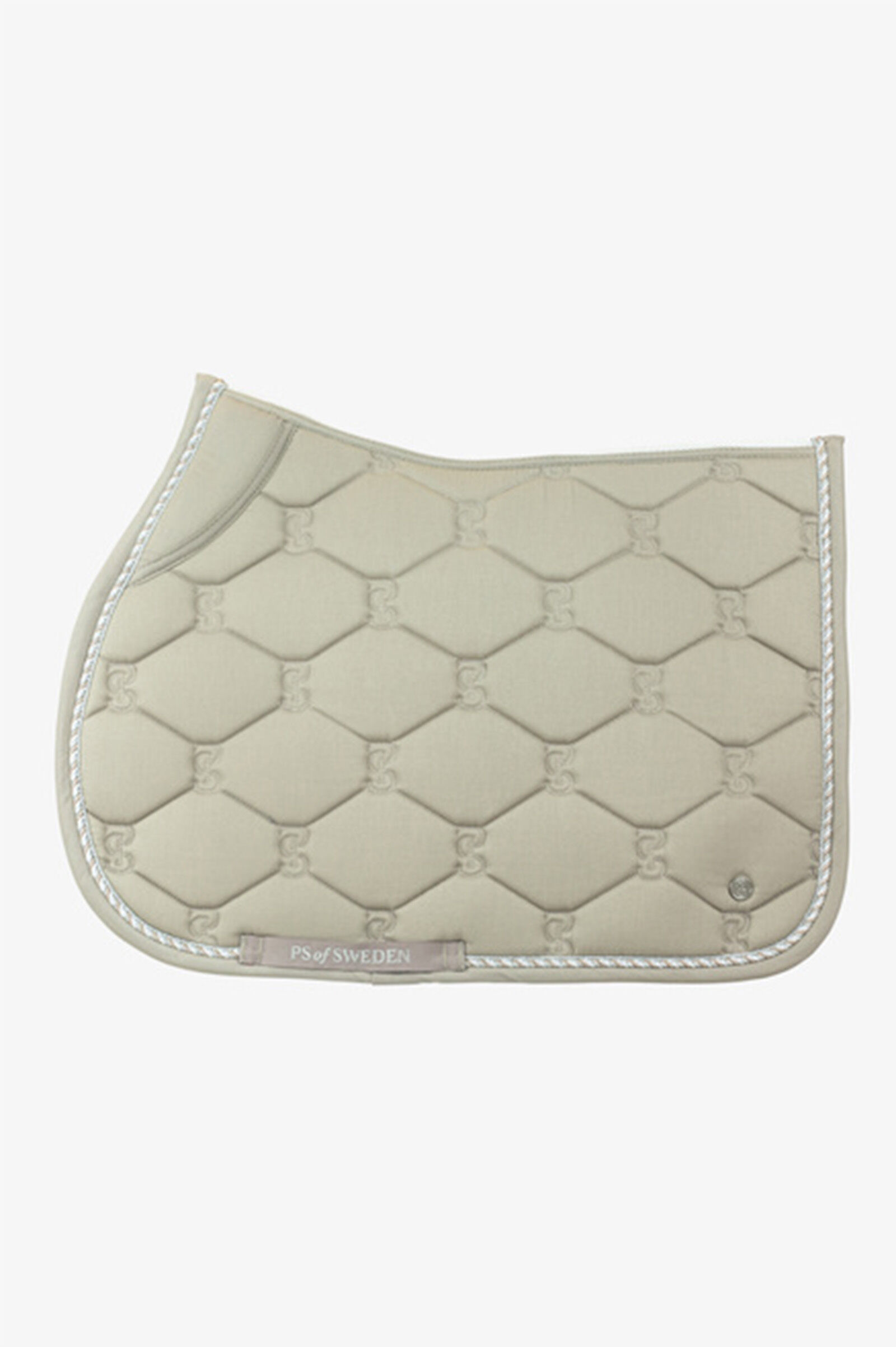 PS of Sweden Cotton Signature Jump Saddle Pad, Coffee Latte Brown, F