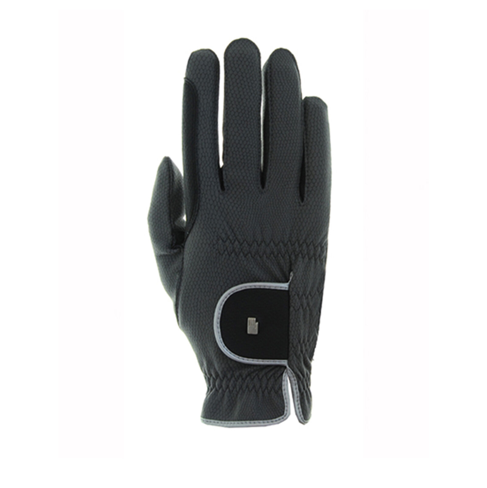 Gants d'équitation d'hiver Roeckl Malta, Anthracite/Silver, 8,5