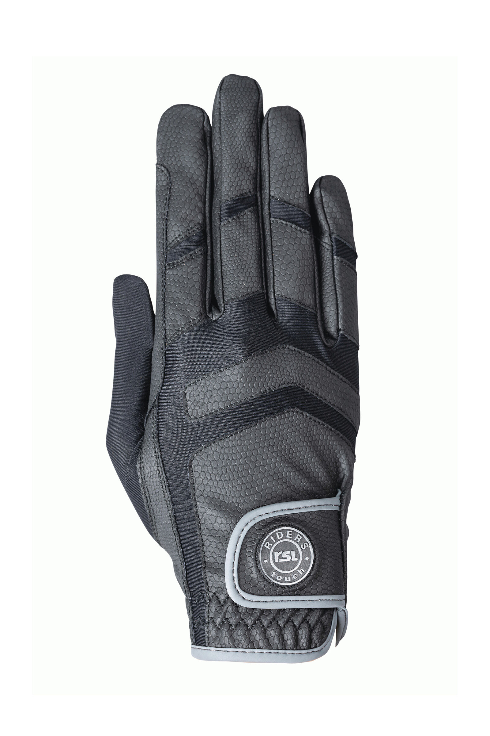 RSL Palma Riding Gloves, Black/Gray, XS