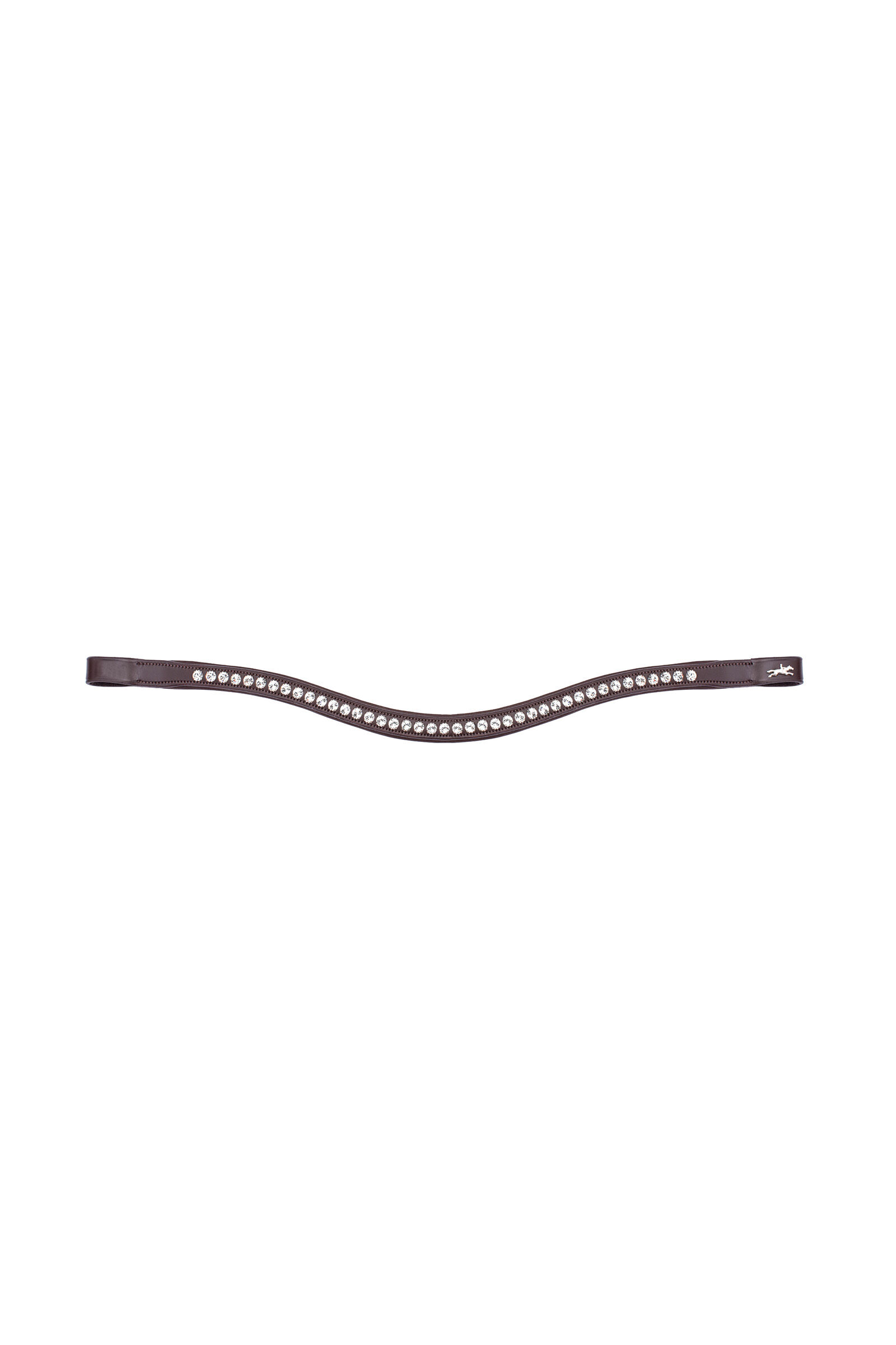 Schockemöhle Sports Browband Crystal Select, Dark Brown/Silver, F