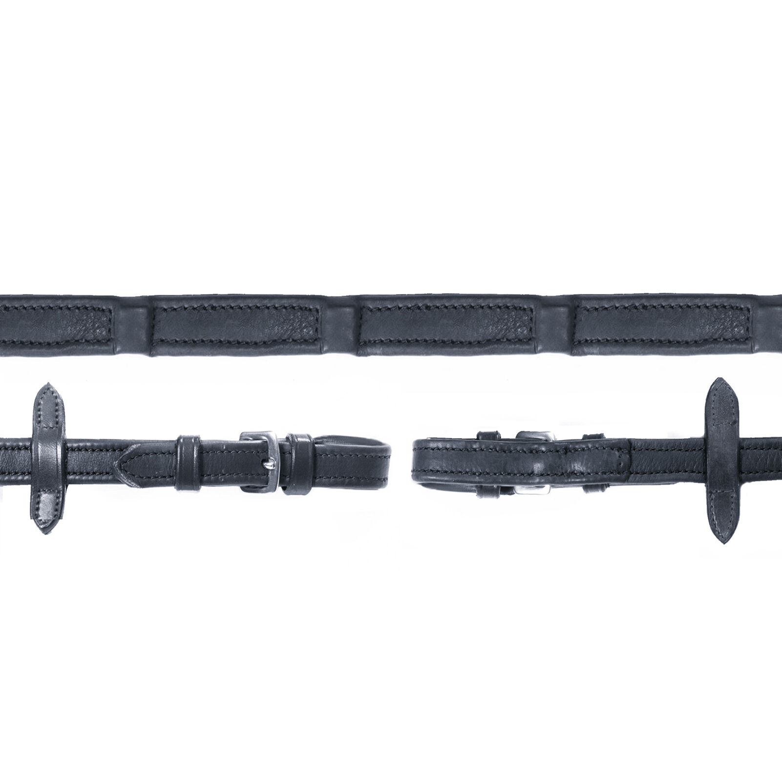 Rênes Schockemöhle Sports Durasoft, Black/Silver, F