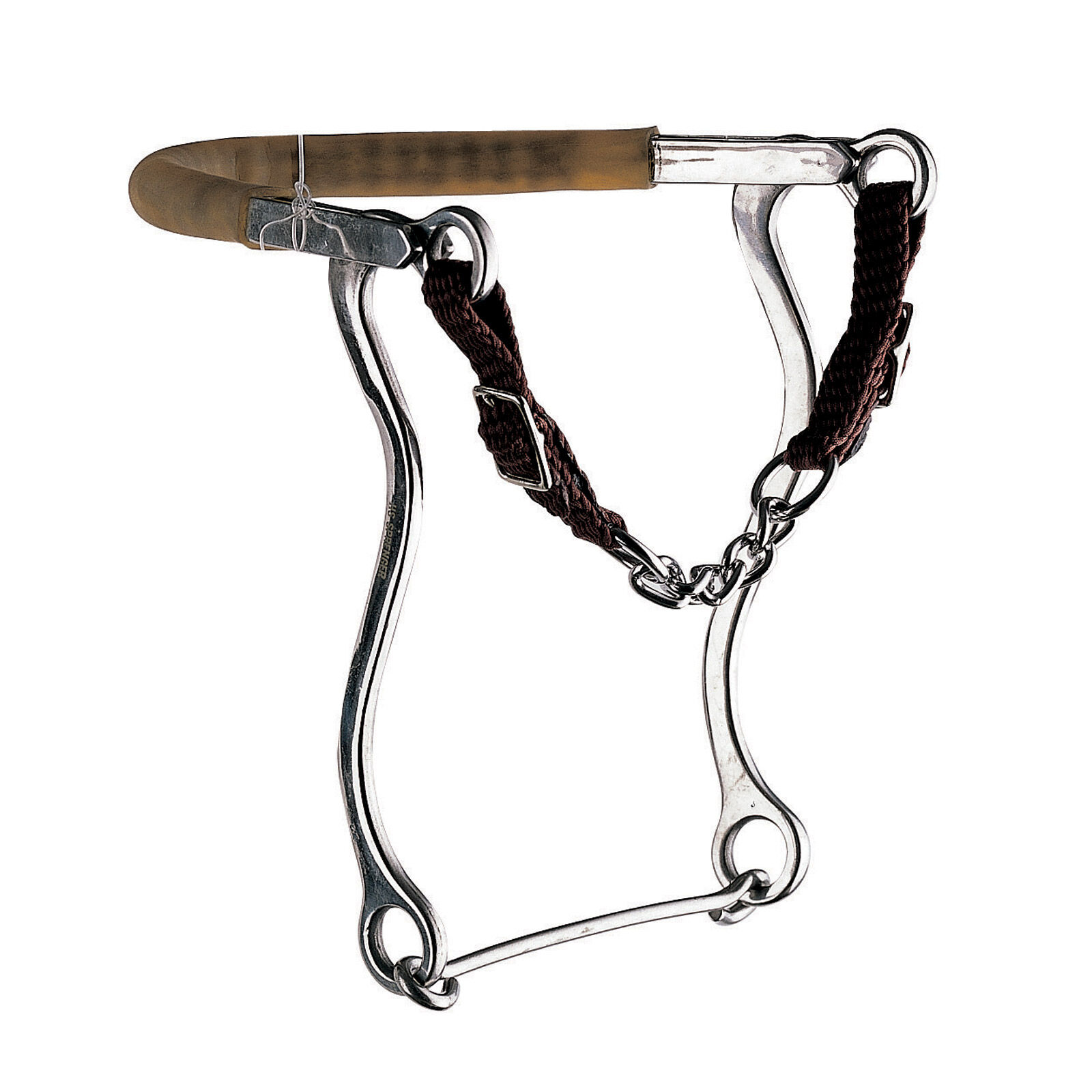 Sprenger Hackamore, kindkedja och skänklar, 31 cm