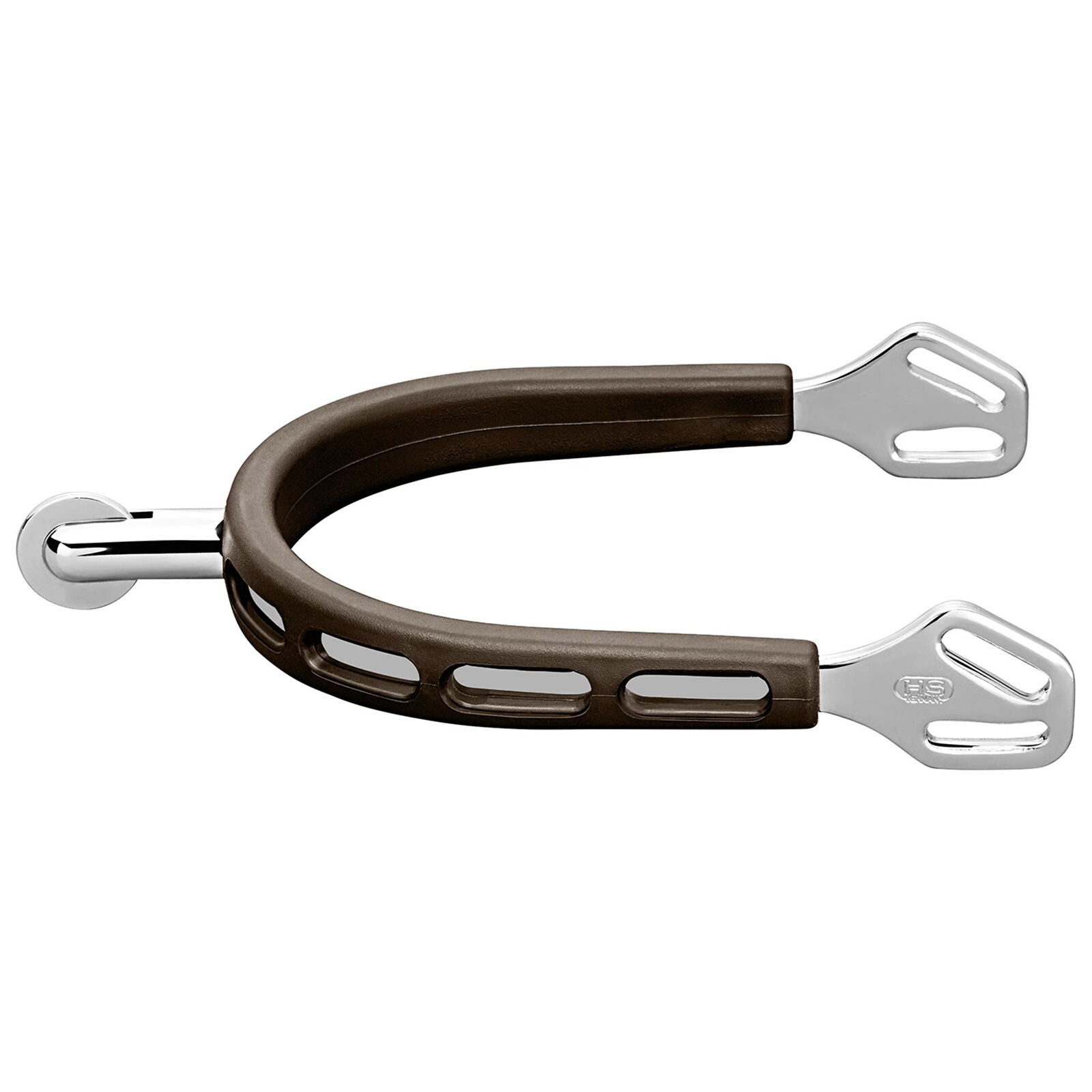 Sprenger Ultra Fit SS sporrar brunt överdrag, med trissa #6, Stainless steel/ Brown, 30