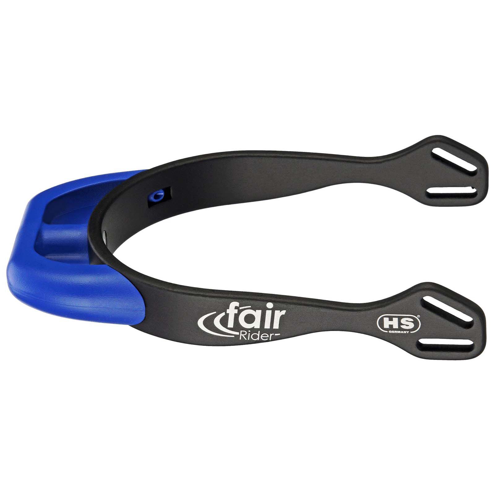Sprenger FairRider aluminiumsporrar med platt hals 20 mm, Black/Blue, 20