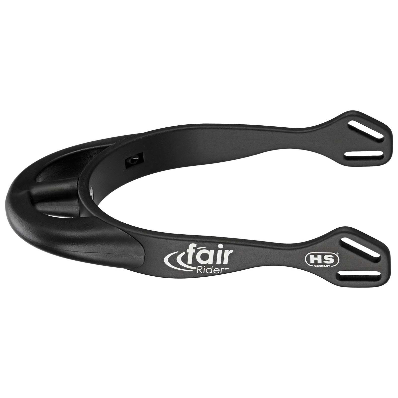Sprenger FairRider Aluminium Spurs with Rounded Neck 25mm, Black/Black, 25