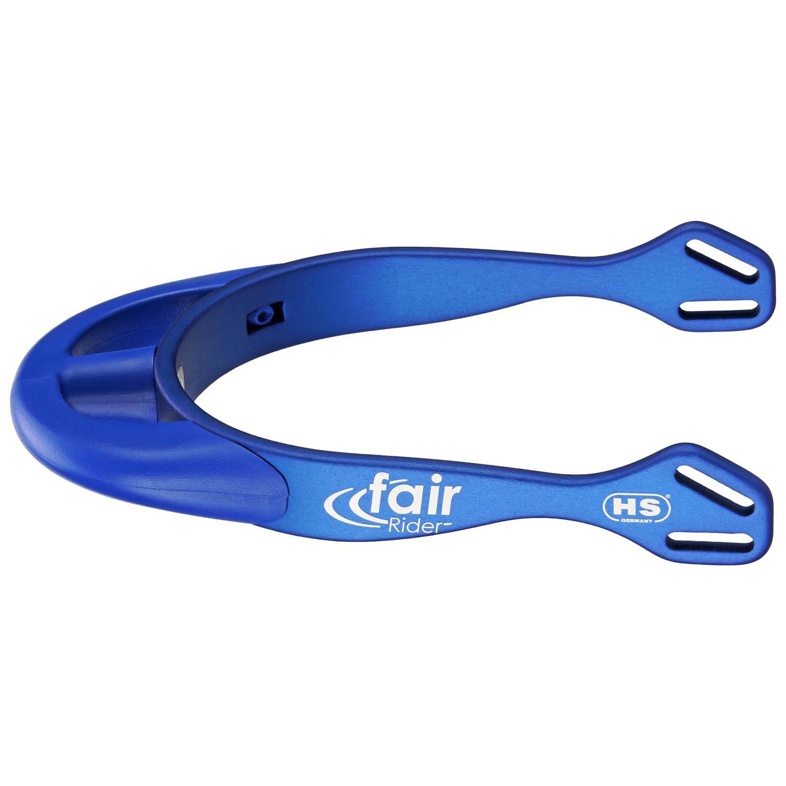 Sprenger FairRider Aluminum Spurs med rundad hals 25mm, Blue/Blue, 25