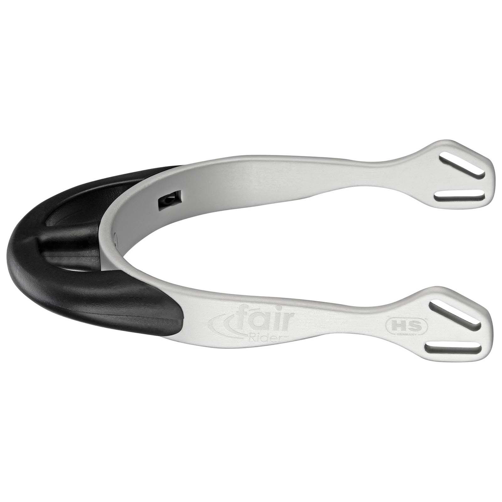 Sprenger FairRider Aluminum Spurs med rundad hals 25mm, Silver/Black, 25