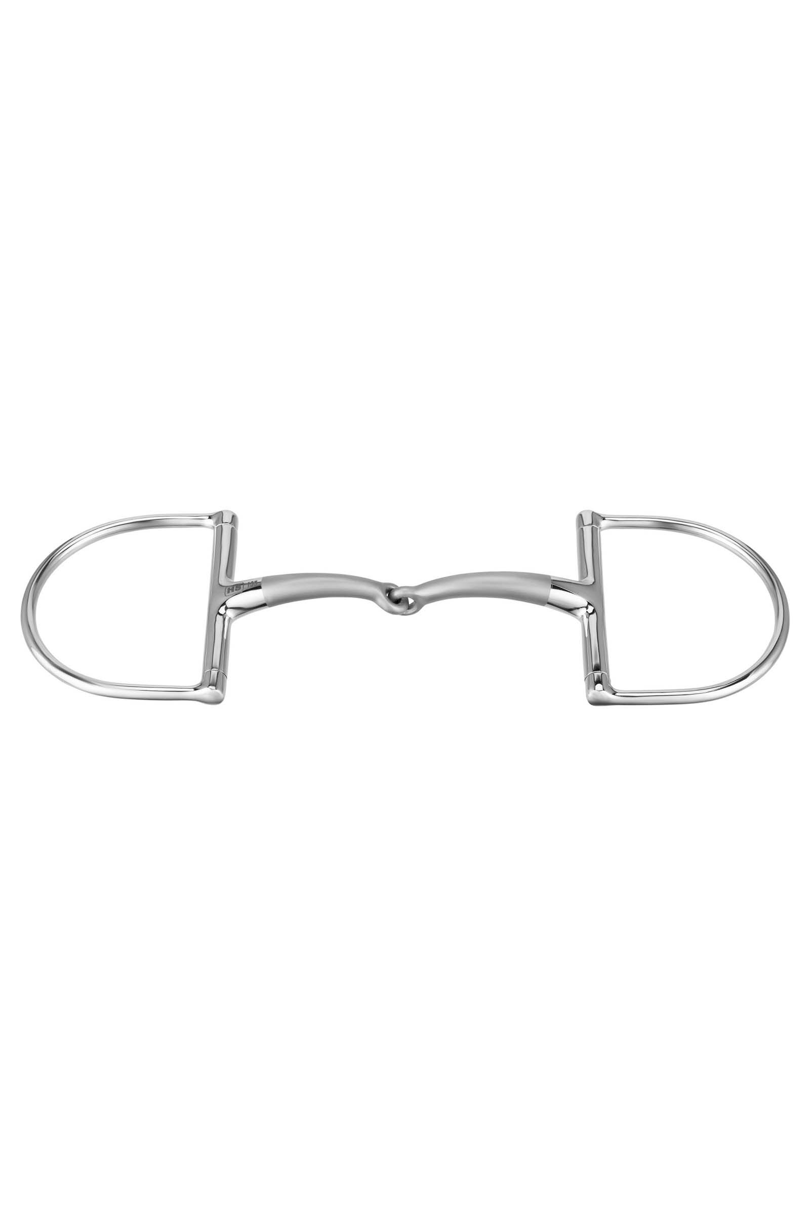 Sprenger Satinox tvådelad D-ringsbett, 14 mm, Silver, 135