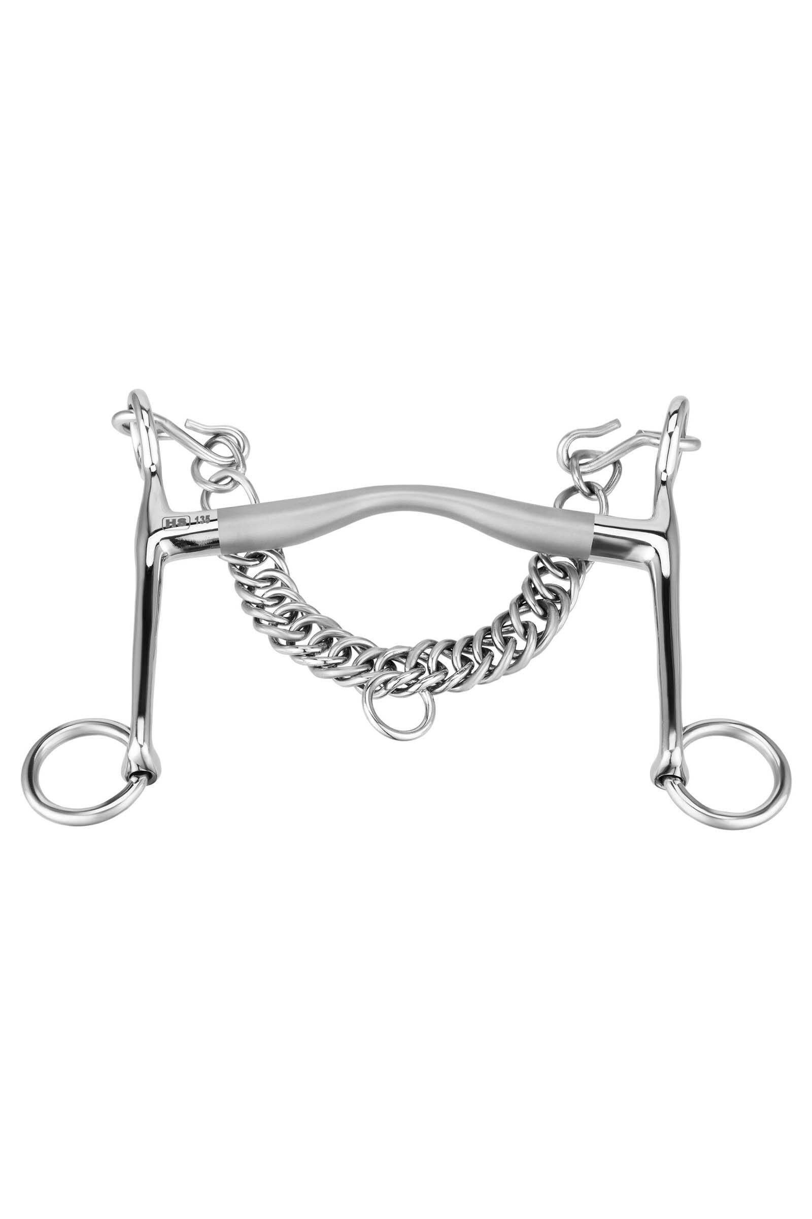 Sprenger Satinox Reitkandare, 14mm, 7cm Anzüge  Silver 125