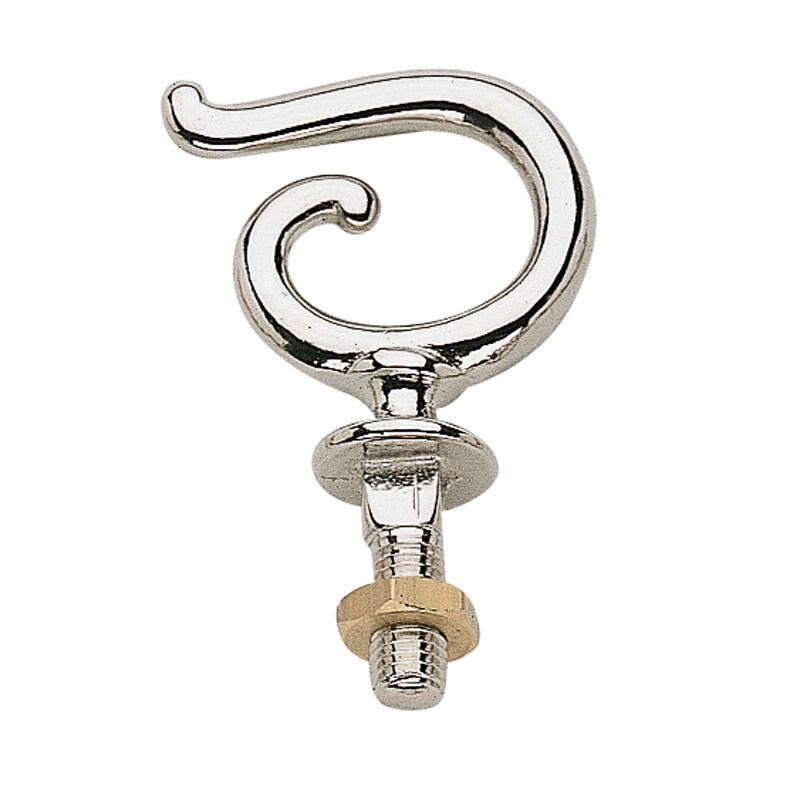 Sprenger Pad hook with nut, German silver