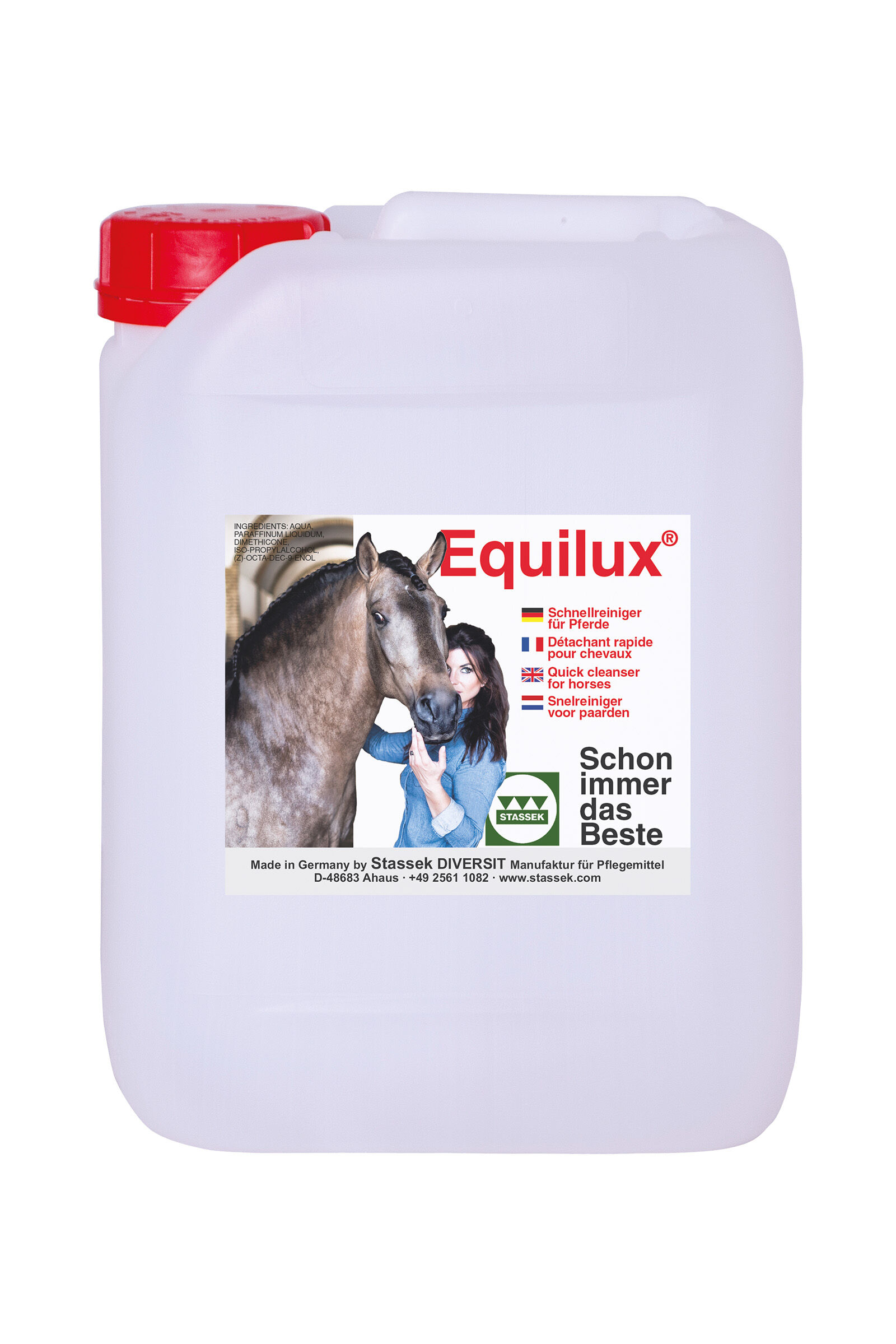 Stassek Equilux Quick Cleanser for Horses Canister, 5 liters, WH/AB, 5000
