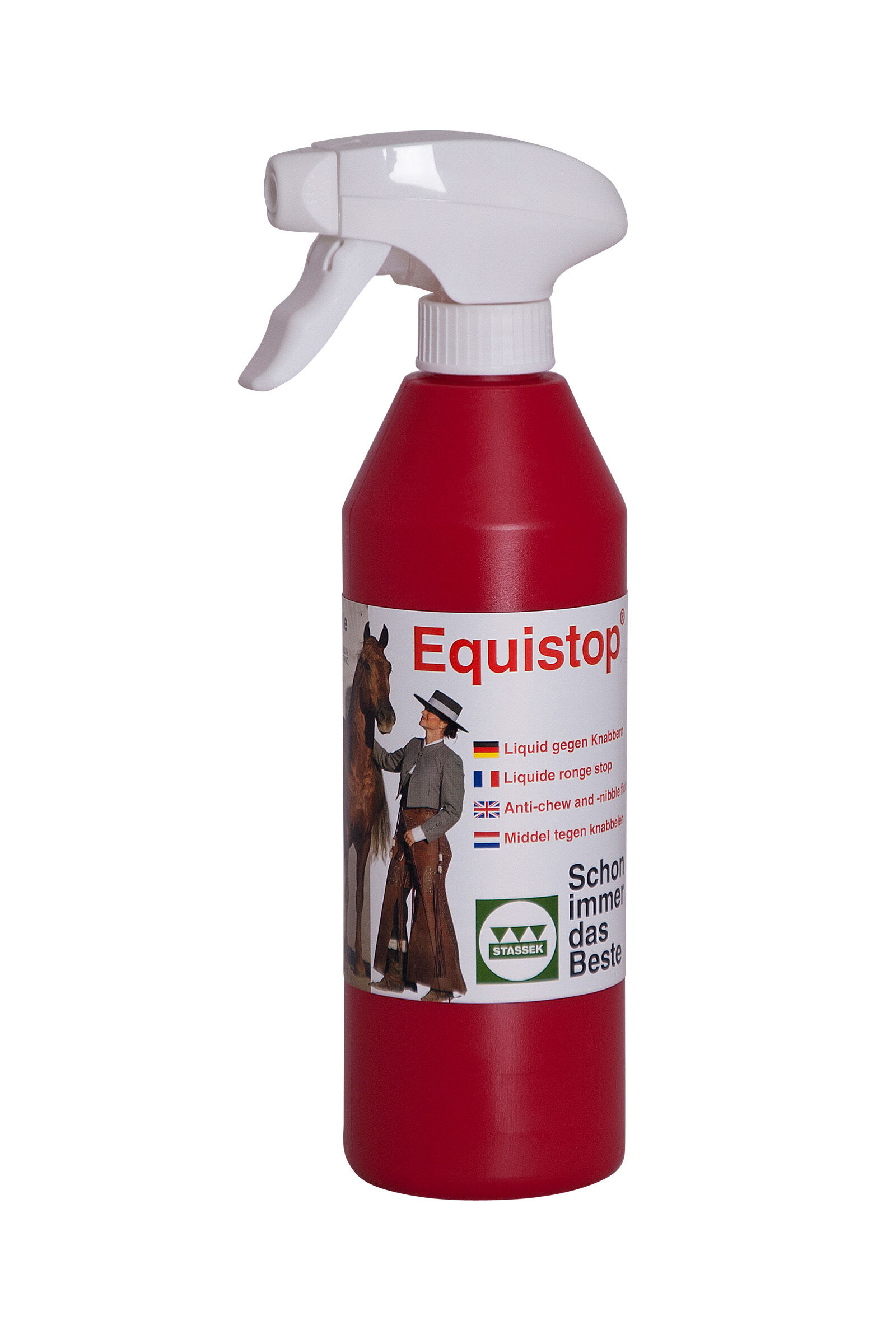 Stassek Equistop Antibijt vloeistoffles met sproeikop, 450