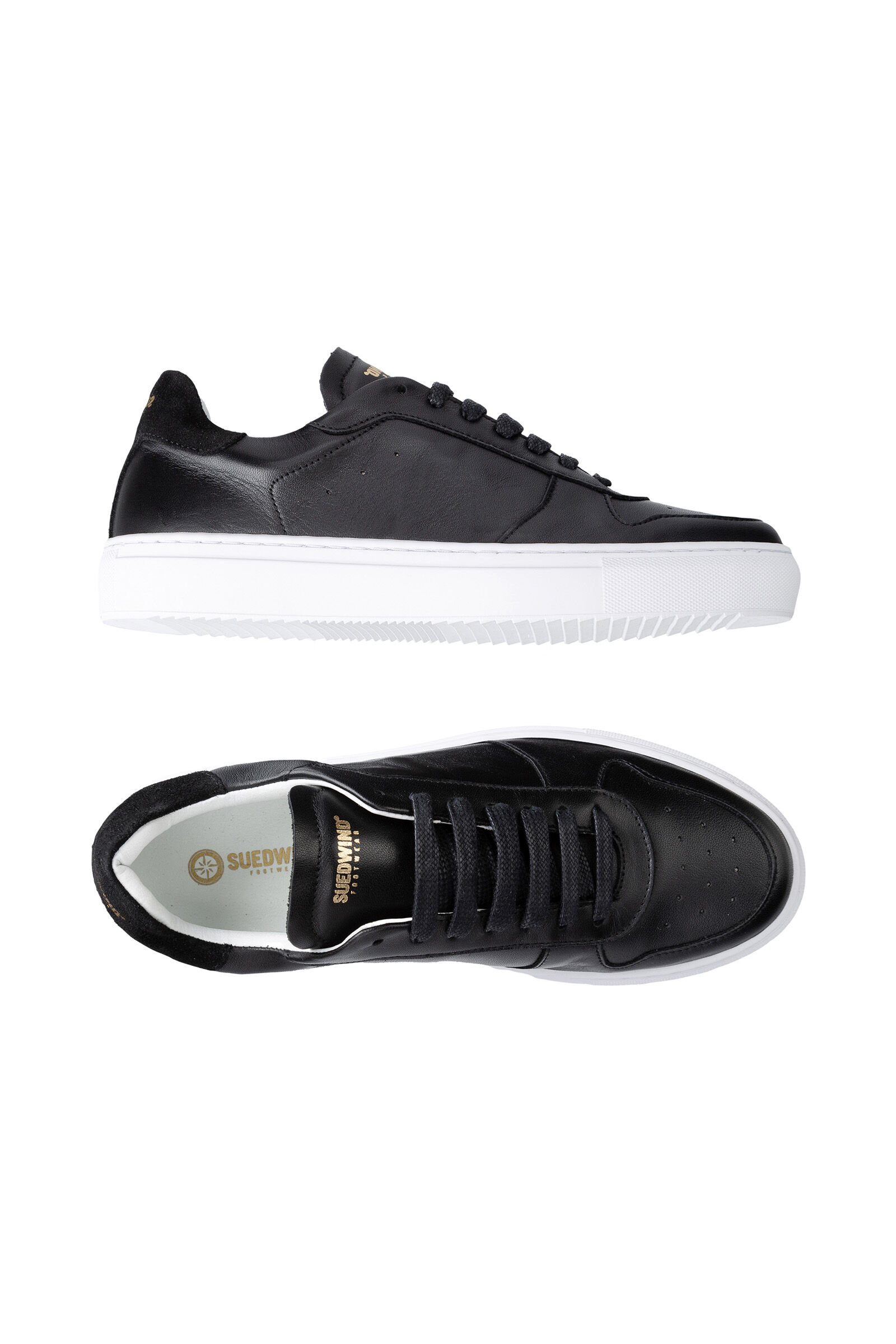 Suedwind Footwear Copenhagen Leder Sneaker  Black 37